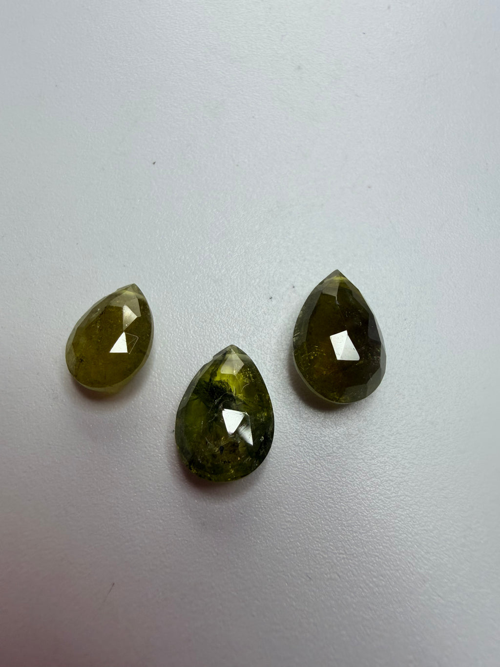 Natural Yellow Tourmaline Briolette Lot – 6.77cts