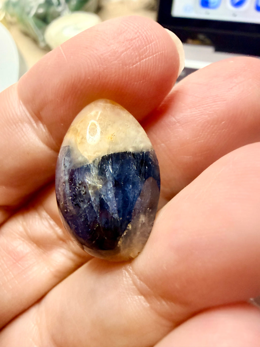 Natural Bi-Colour Sapphire 26.50ct – Fancy Cabochon – 22x14mm