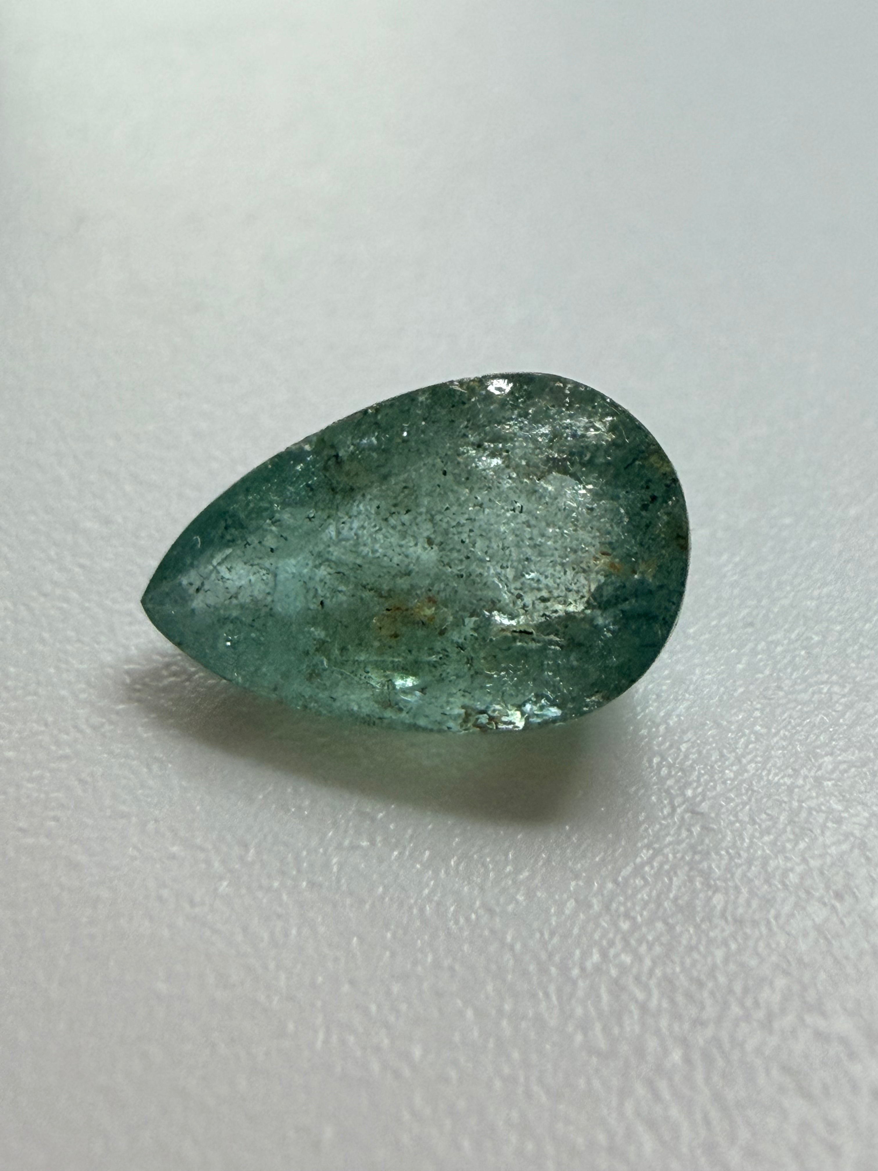 Natural Emerald 2.70ct – Drop Shape – 12x7mm
