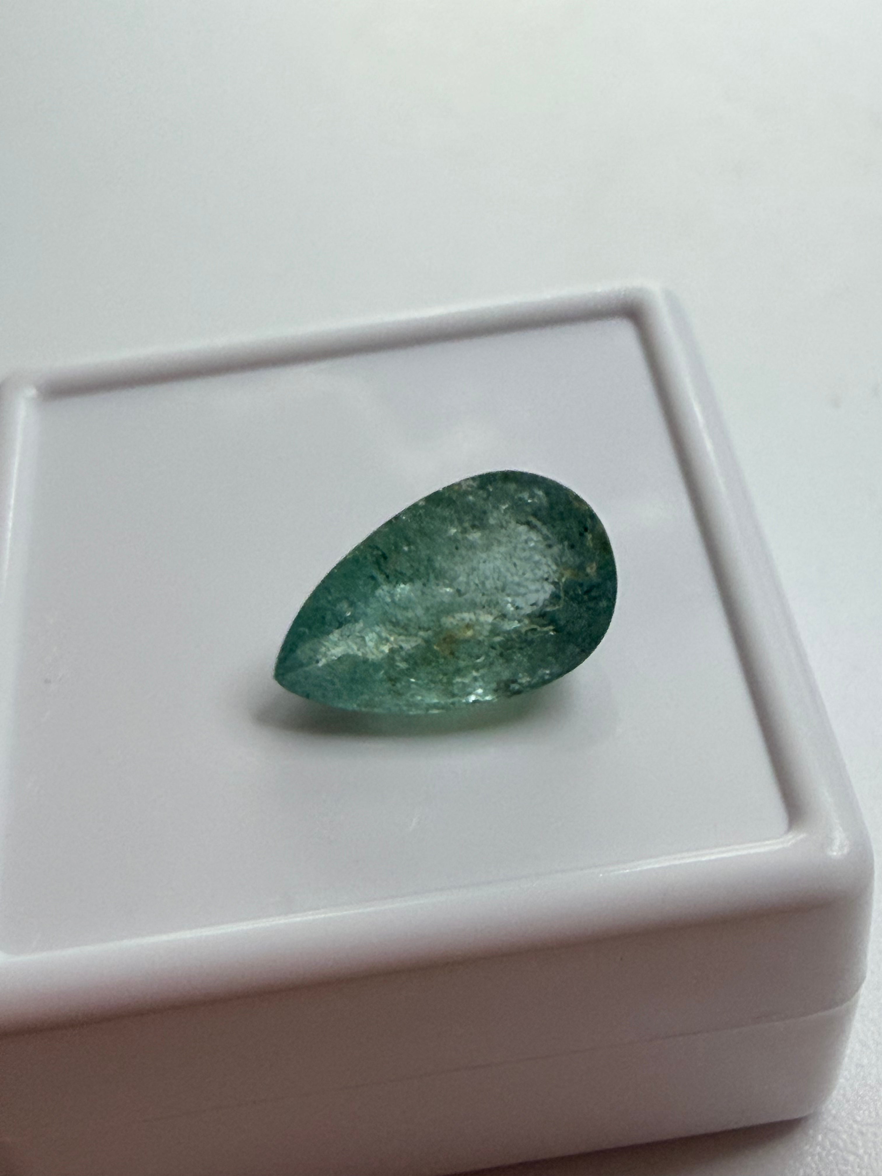 Natural Emerald 2.70ct – Drop Shape – 12x7mm