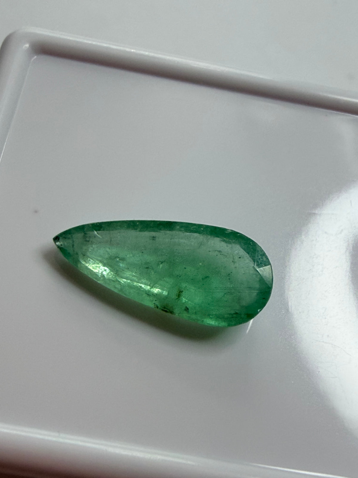 Natural Emerald 1.46ct – Drop Shape – 12.8x5.63mm