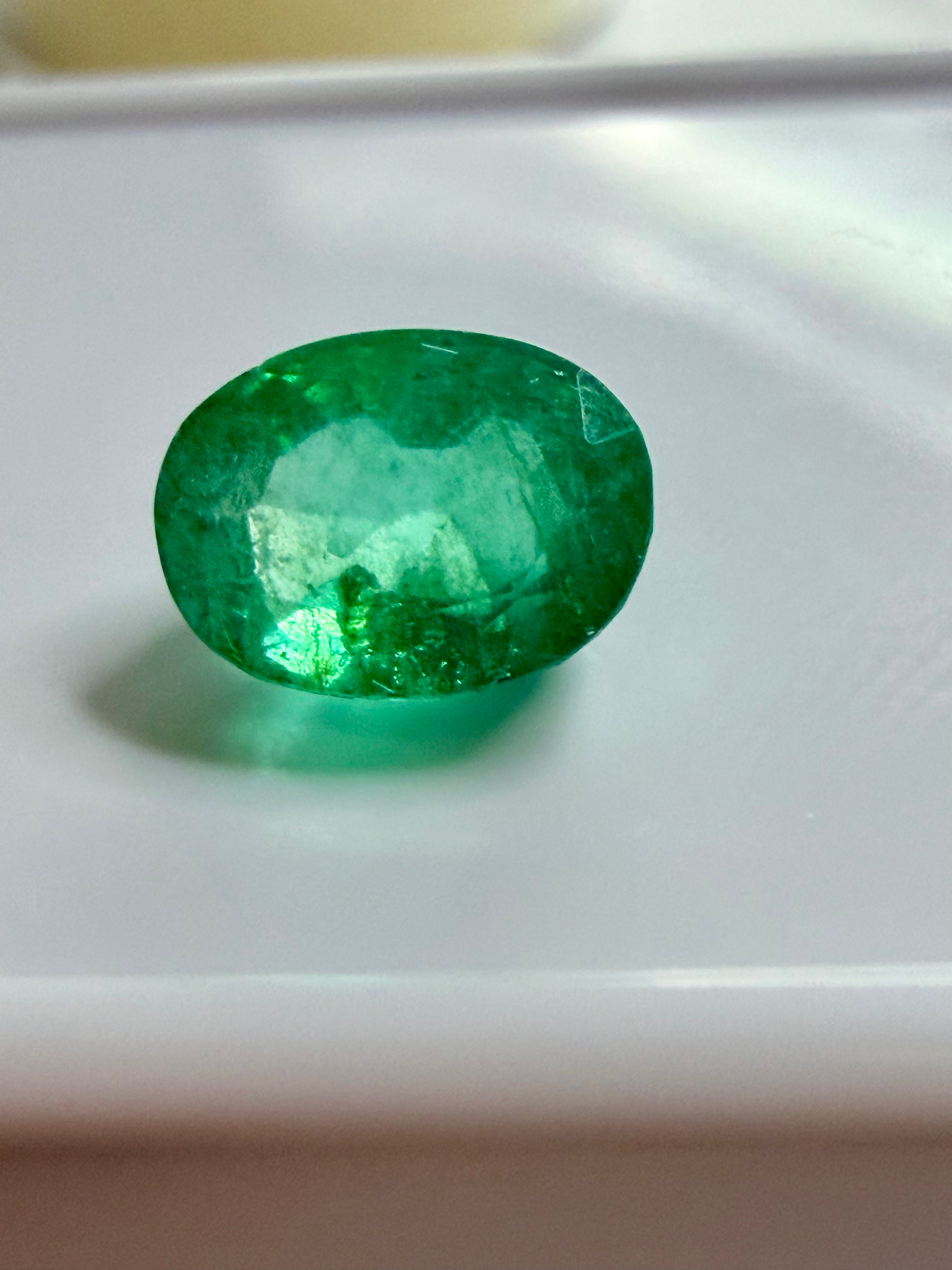 Natural Emerald 1.03ct – Oval Cut – 6.9x5.11mm