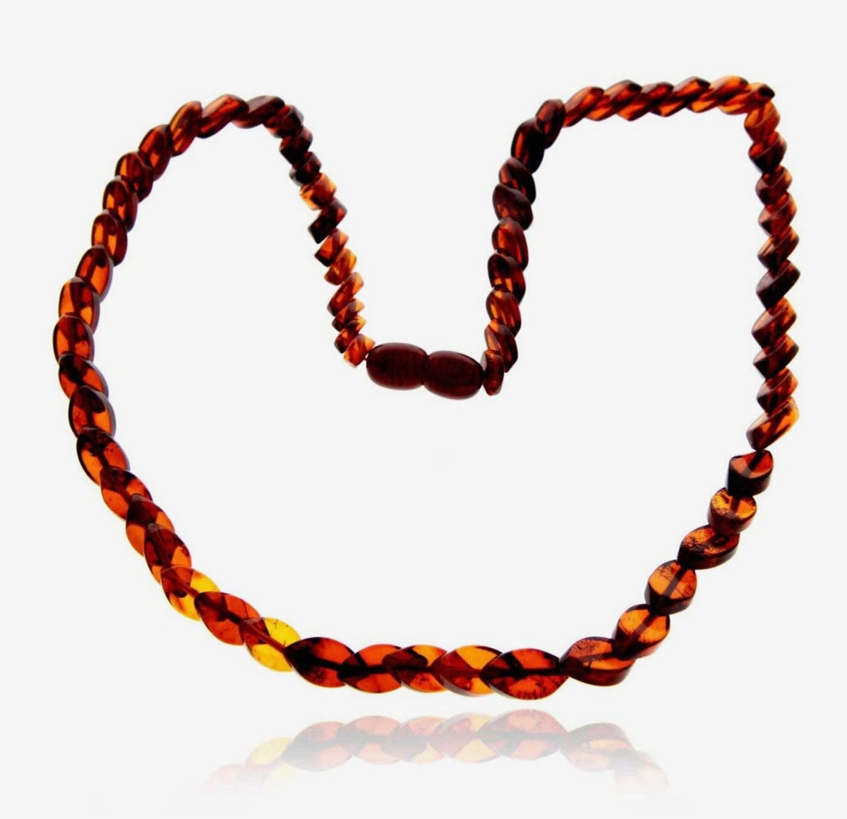Genuine Baltic Amber Snake Chain Necklace