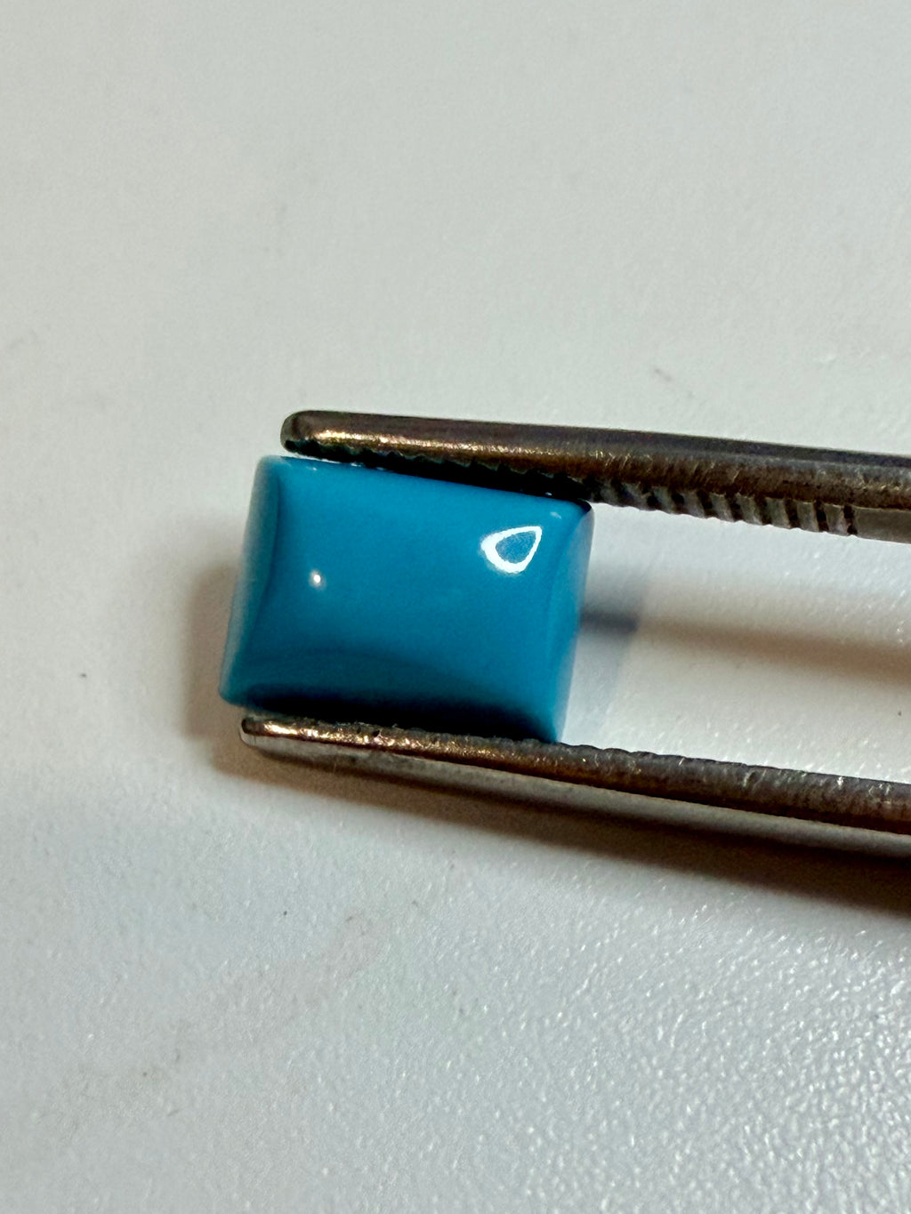 Reconstructed Turquoise Rectangle Cabochon 8MM×6MM