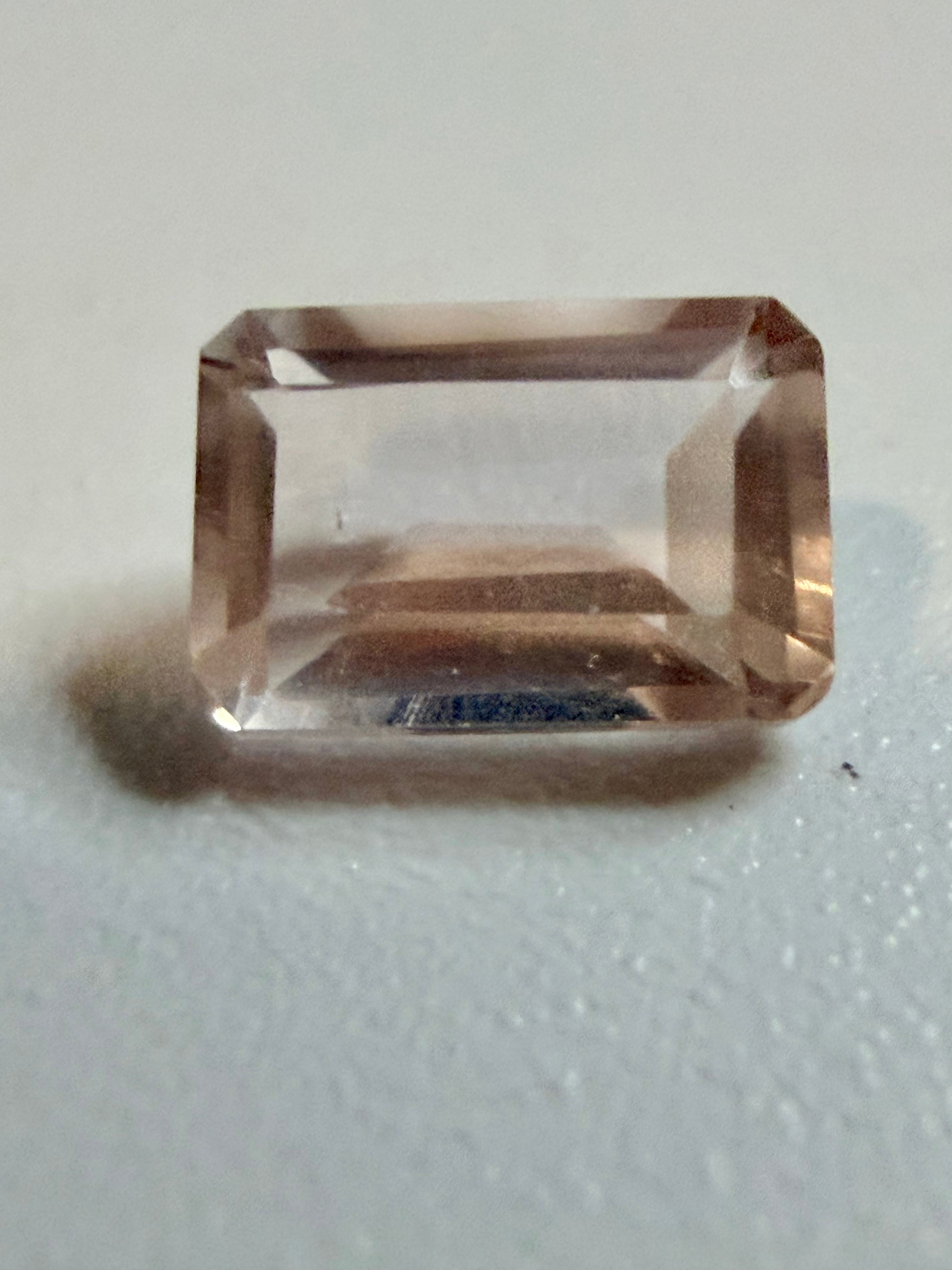 Rose Quartz Octagon Cut 6MM×4MM