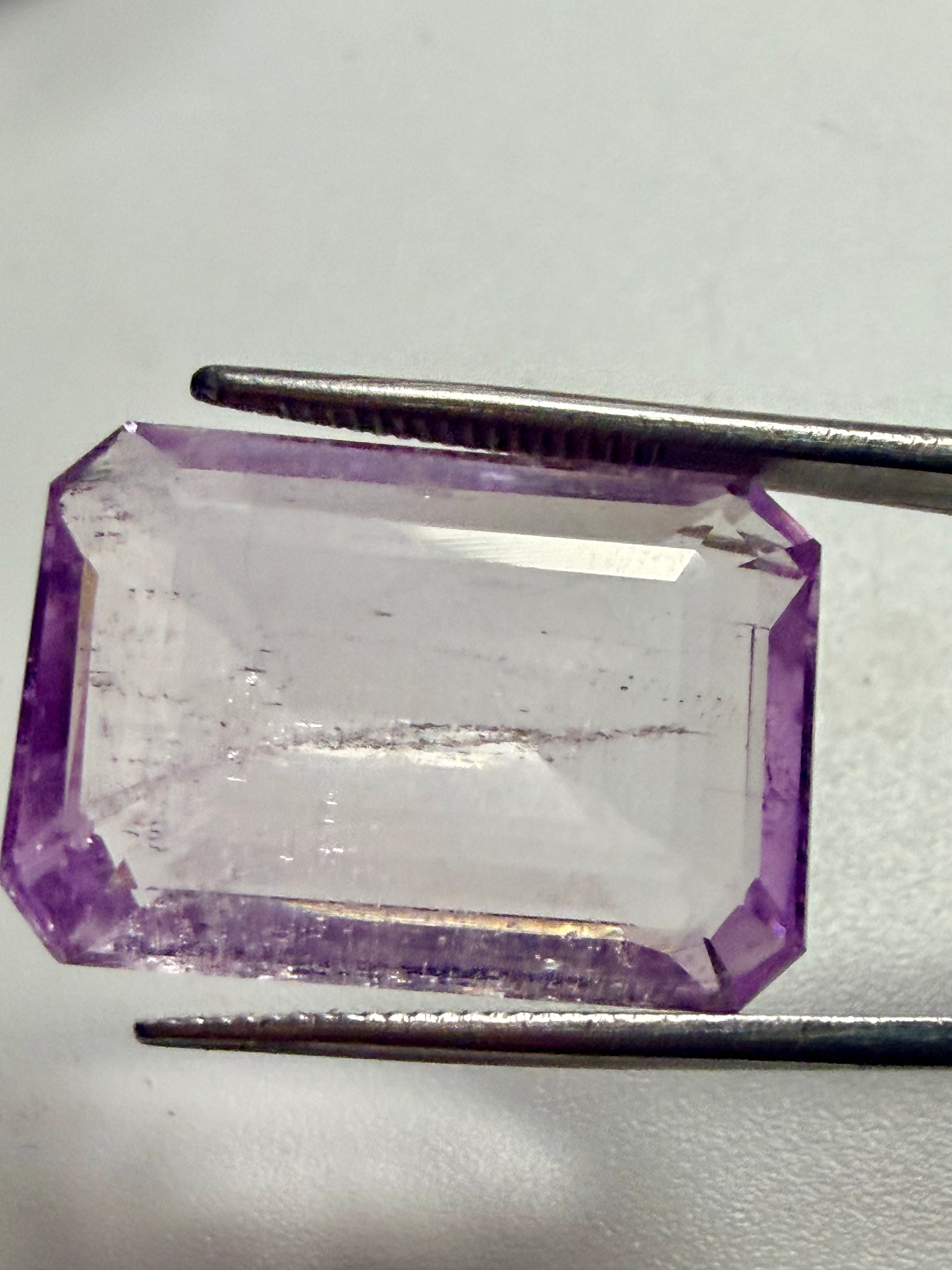 Natural Kunzite – Emerald Cut – 22x15mm – 22.84ct