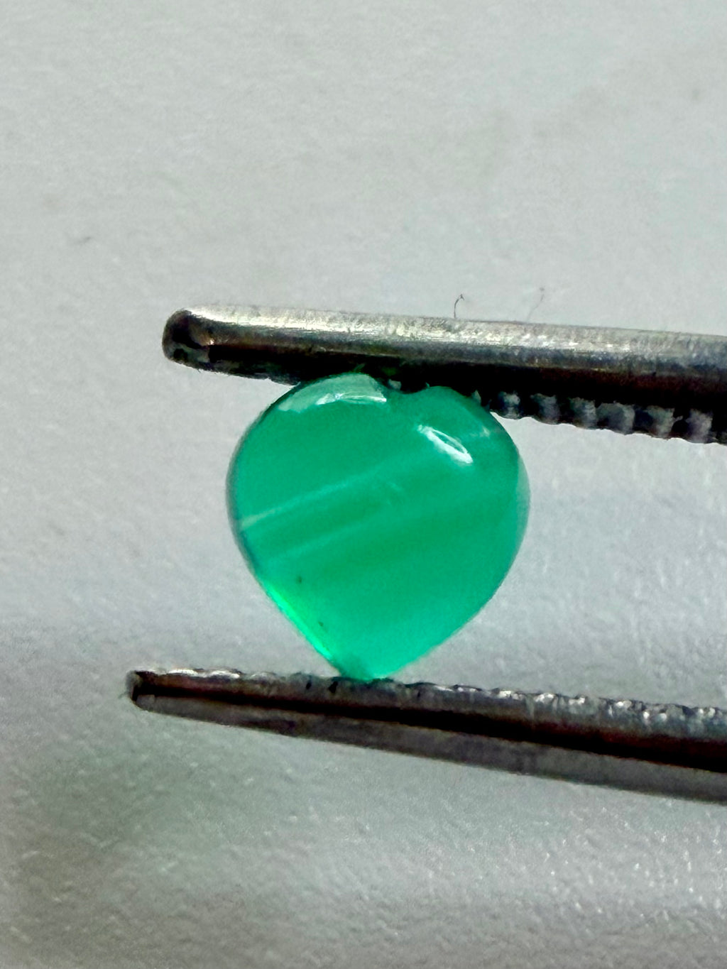 Green Agate Heart 5mm x 5mm