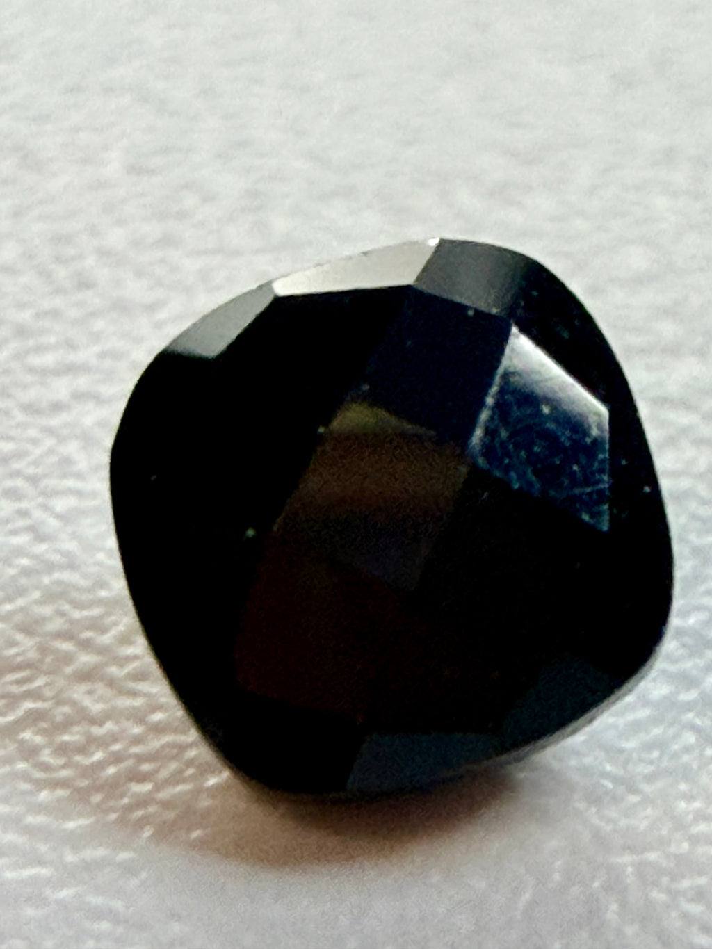 Black Spinel Cushion Cut Checkerboard 4mm