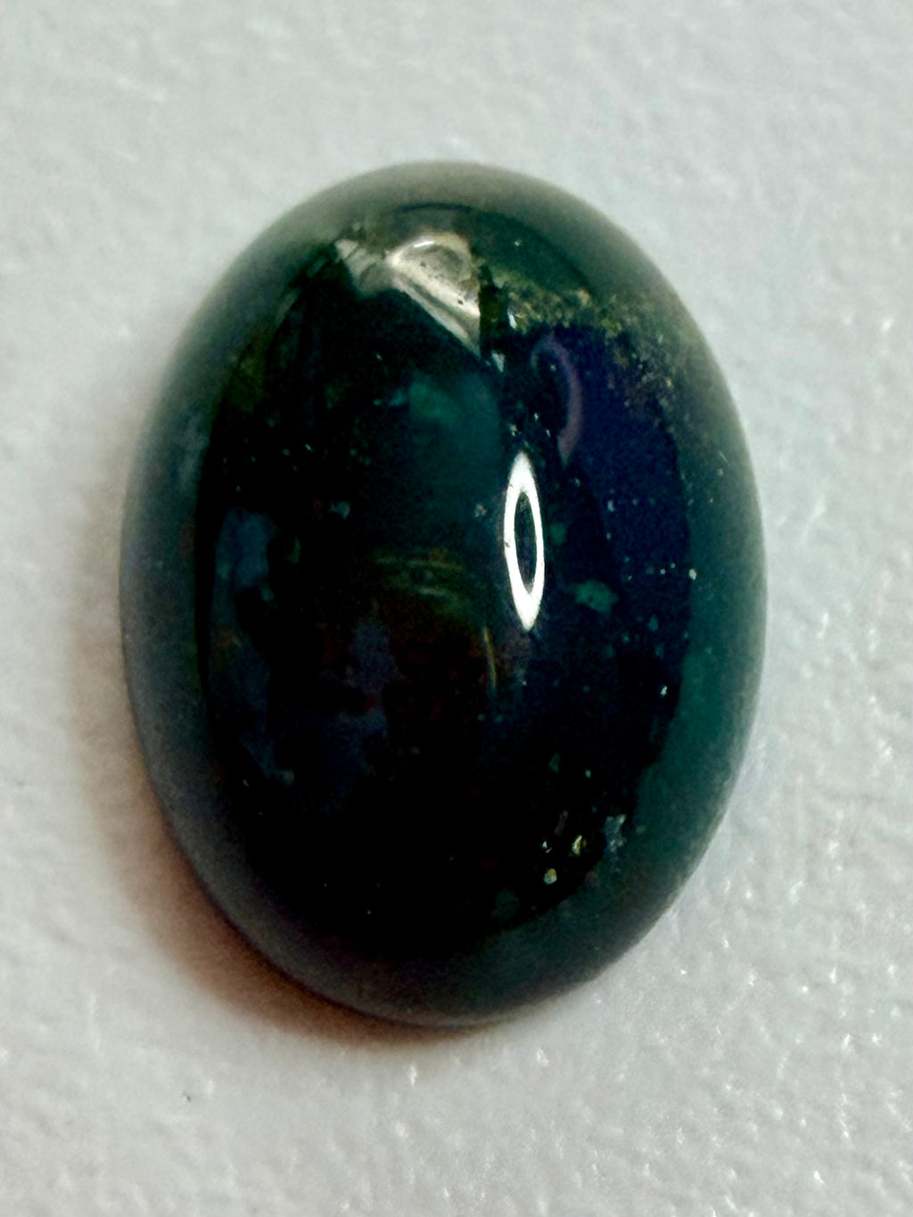 Bloodstone Oval Cabochon 10mm x 8mm