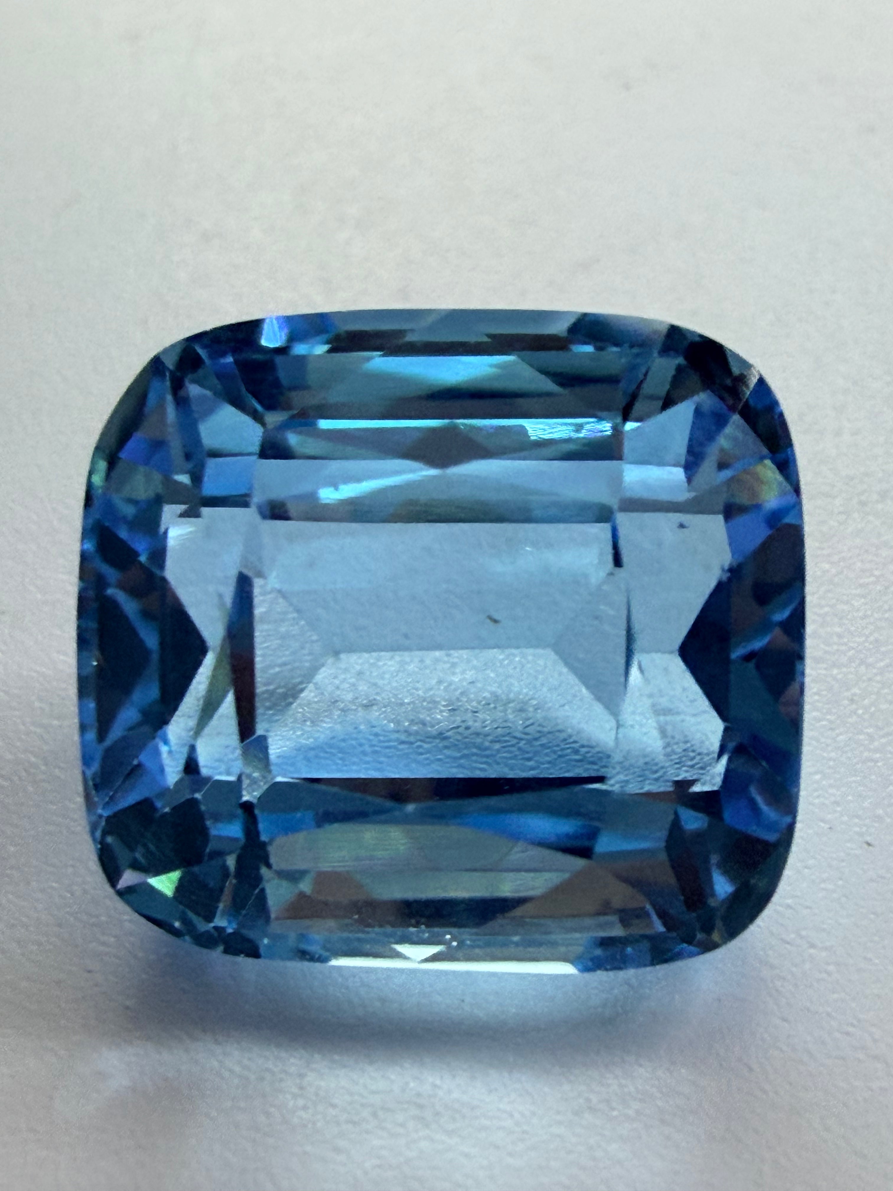 Swiss Blue Topaz Cushion 18mm x 16.1mm