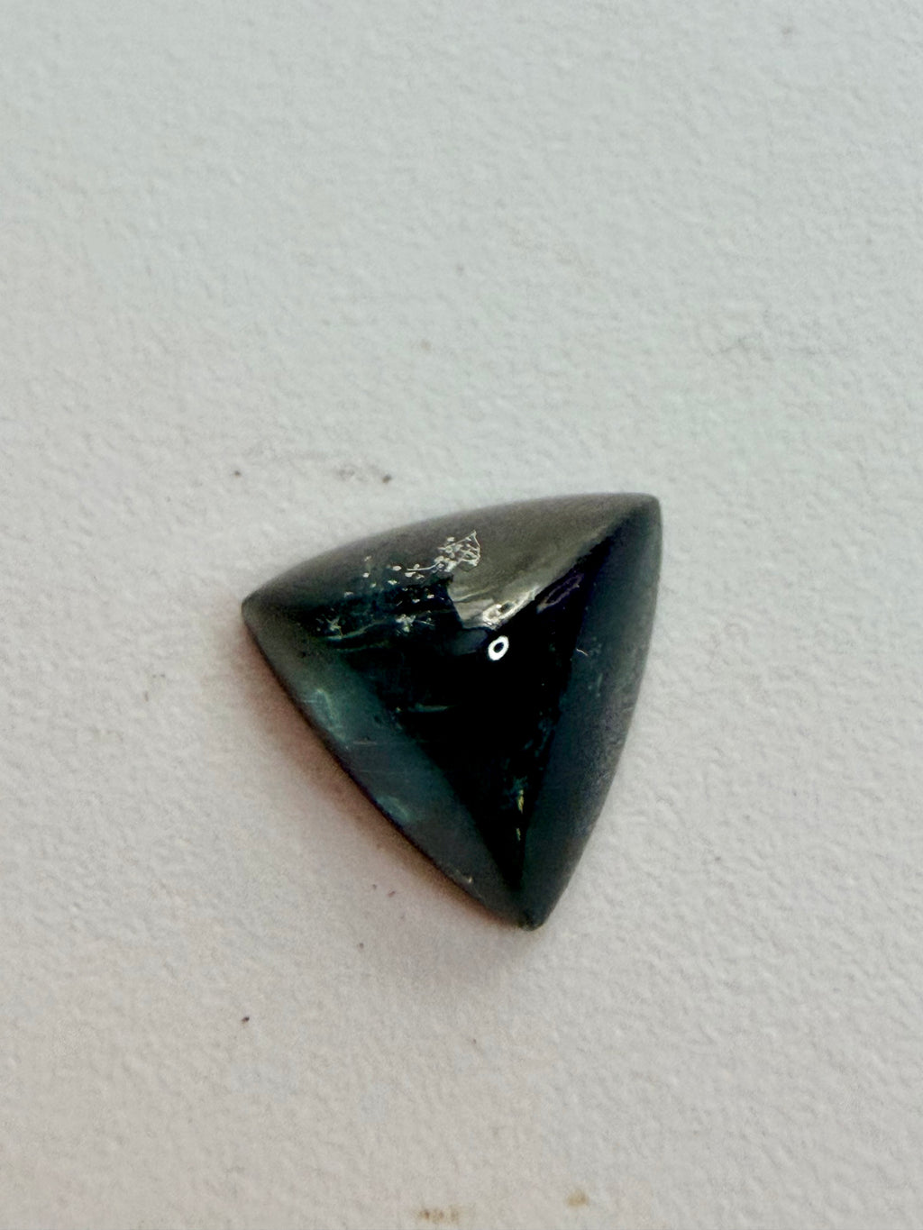 Blue-Green Tourmaline Triangle Cabochon 7.8mm 1.35ct