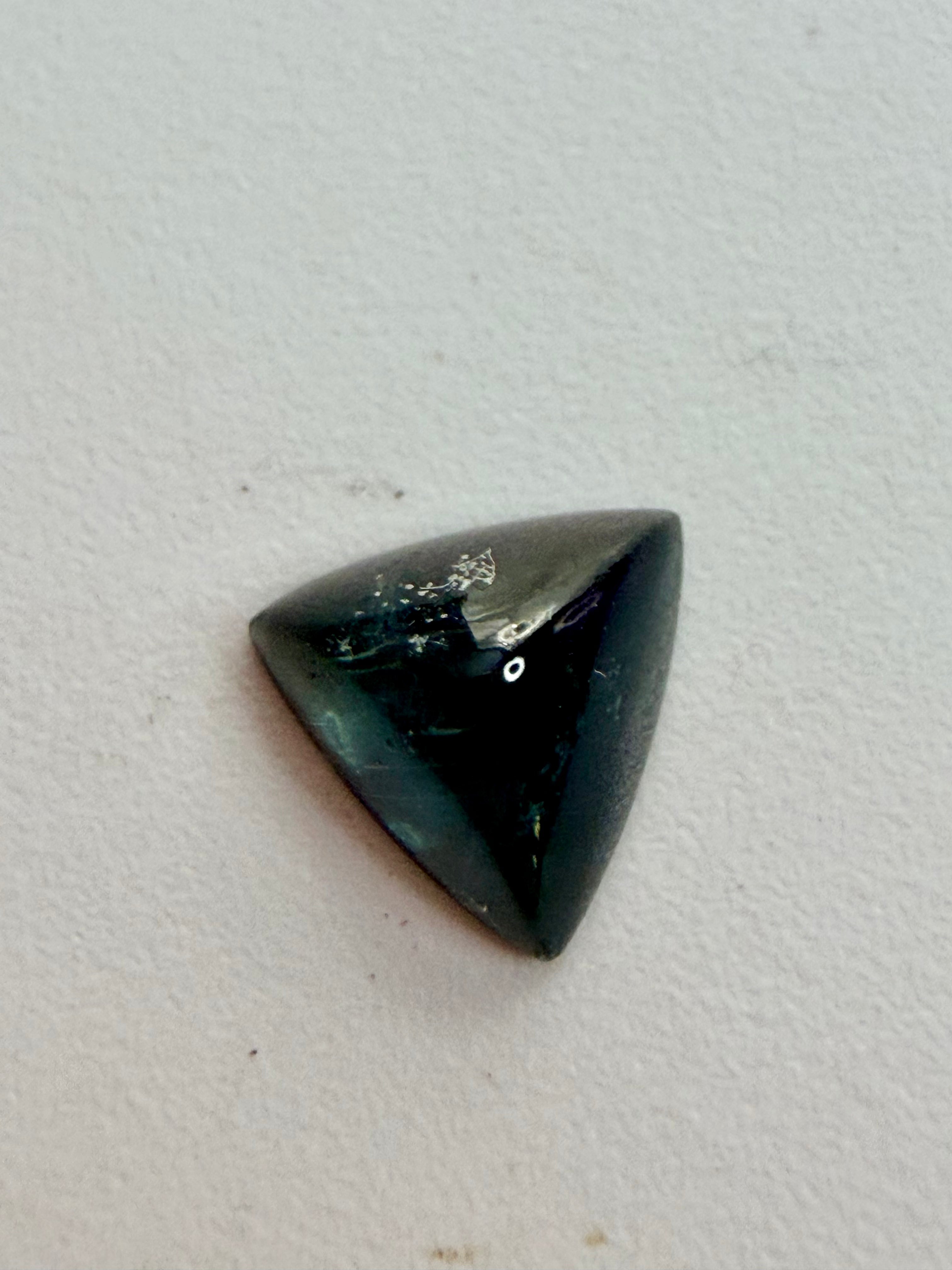 Blue-Green Tourmaline Triangle Cabochon 7.8mm 1.35ct