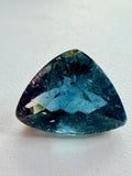 Blue Tourmaline with Pink End Triangle 12.4mm x 8mm 5.11ct