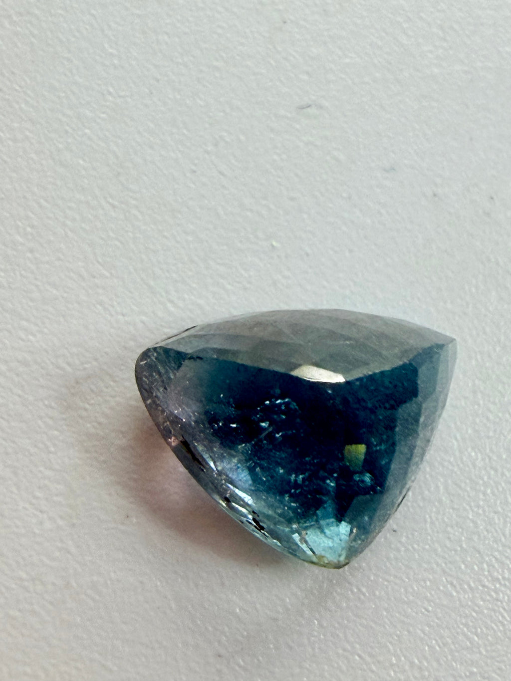 Blue Tourmaline with Pink End Triangle 12.4mm x 8mm 5.11ct