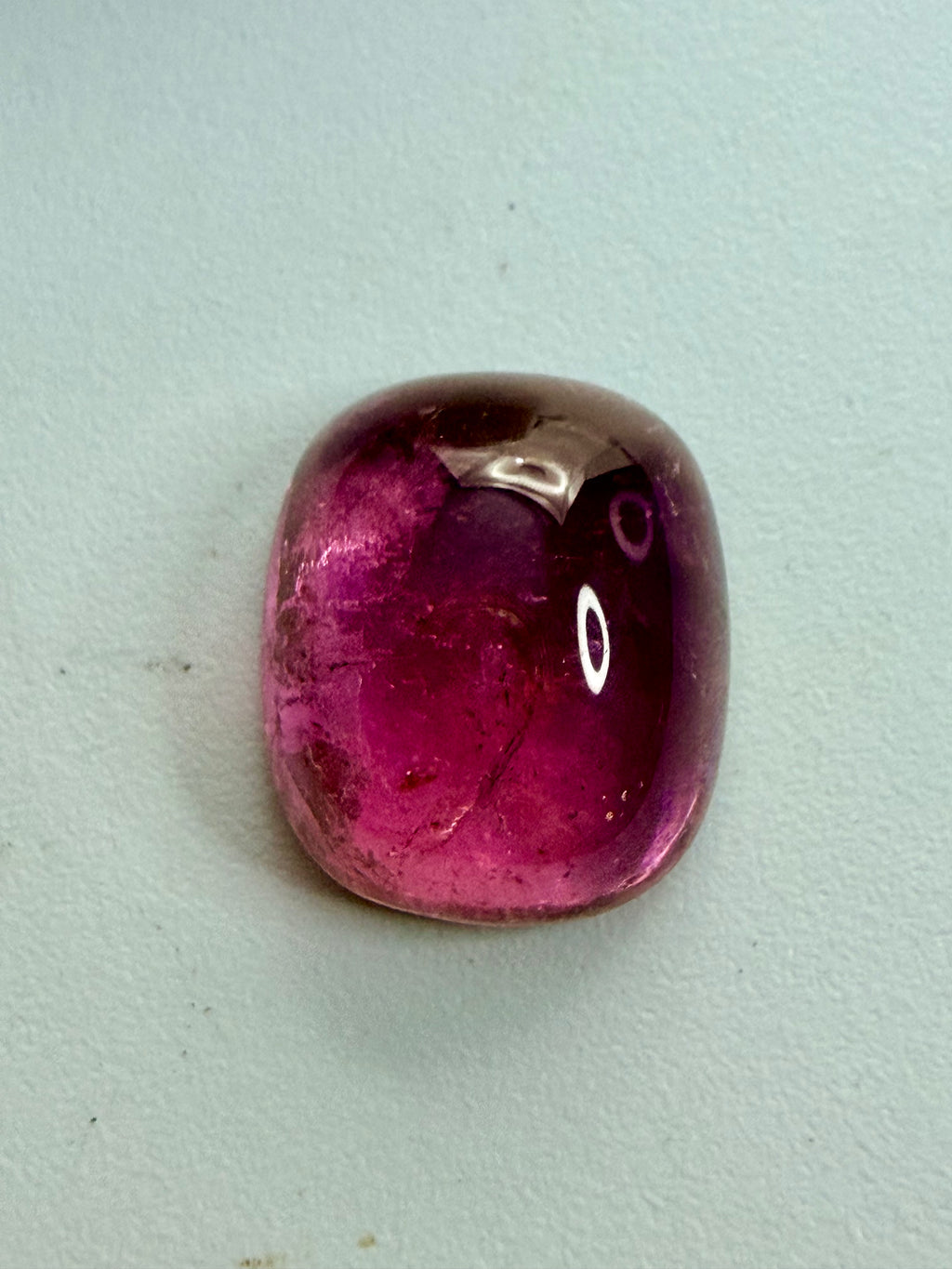 Rubellite Tourmaline Oval Cabochon 12.5mm x 10.8mm 6.93ct