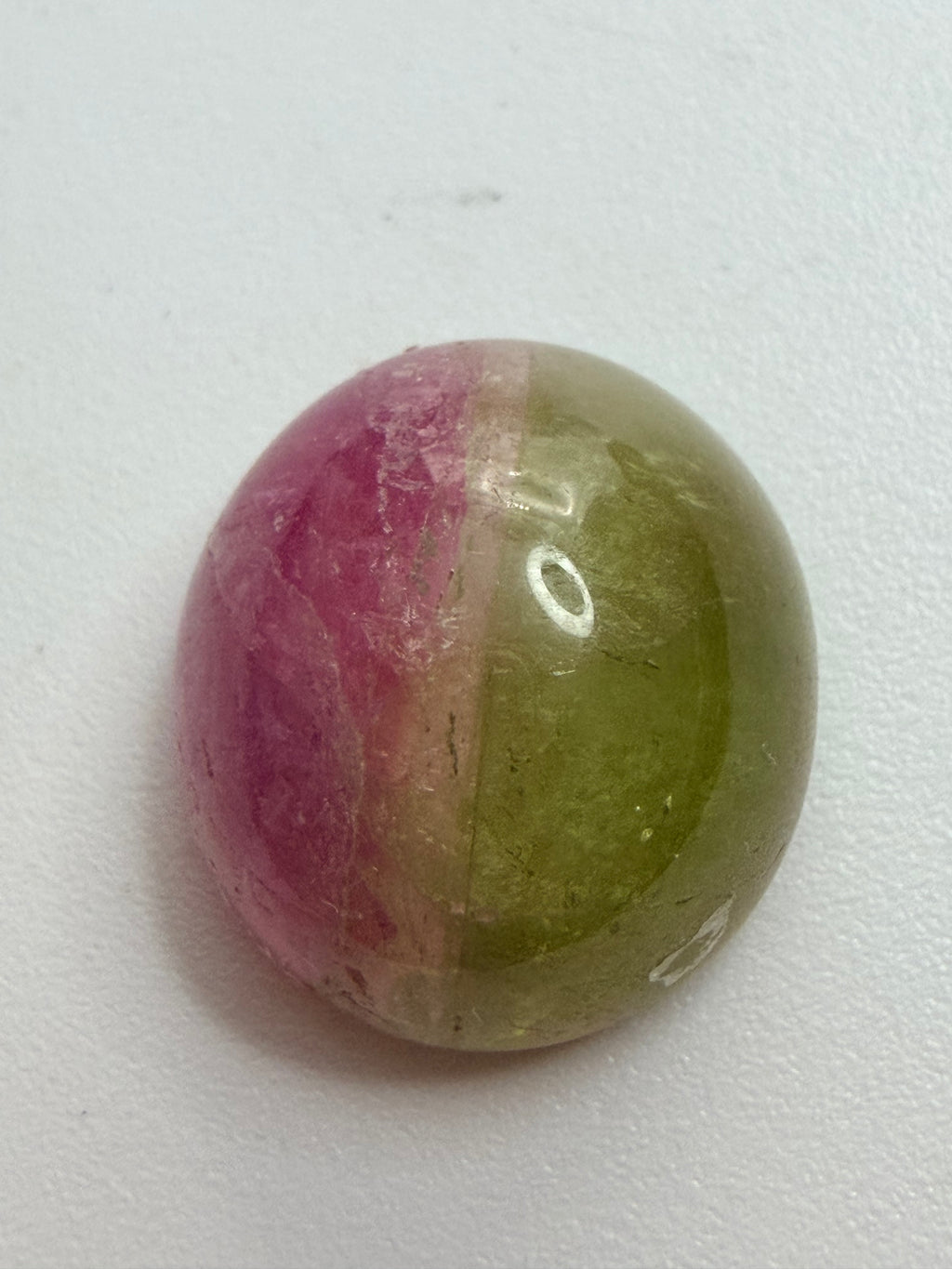 Watermelon Tourmaline Cabochon 15.6mm x 15.2mm 17.63ct