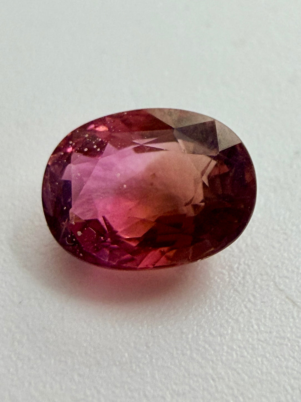 Red Tourmaline Oval 9mm x 7mm 2.12ct