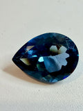 Natural London Blue Topaz Drop 16x12mm 9.81ct