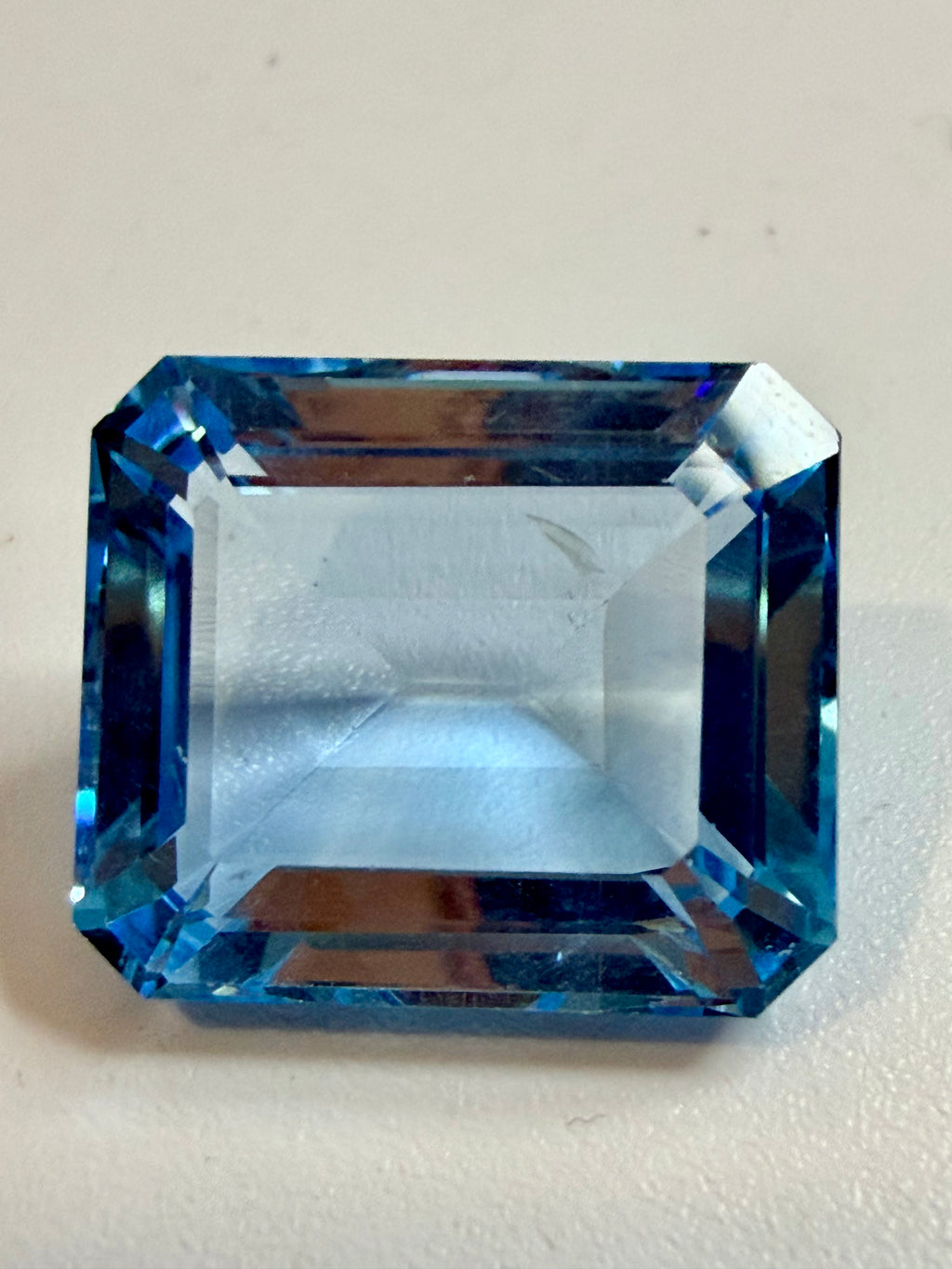 Natural Swiss Blue Topaz Emerald Cut 17x15mm 23.17ct