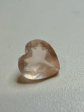 Natural Rose Quartz Heart 6x6mm