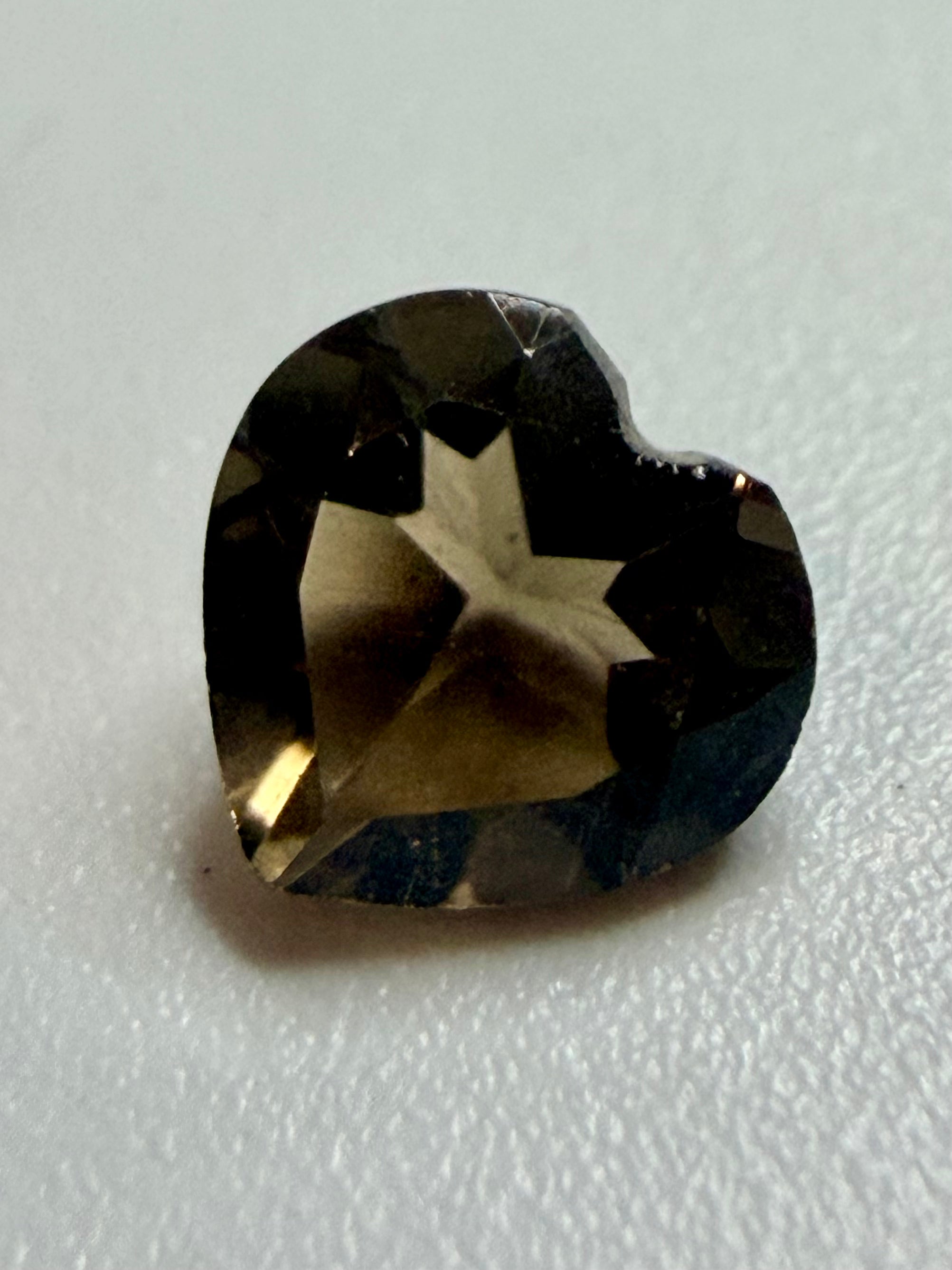 Natural Smoky Quartz Heart 6x6mm