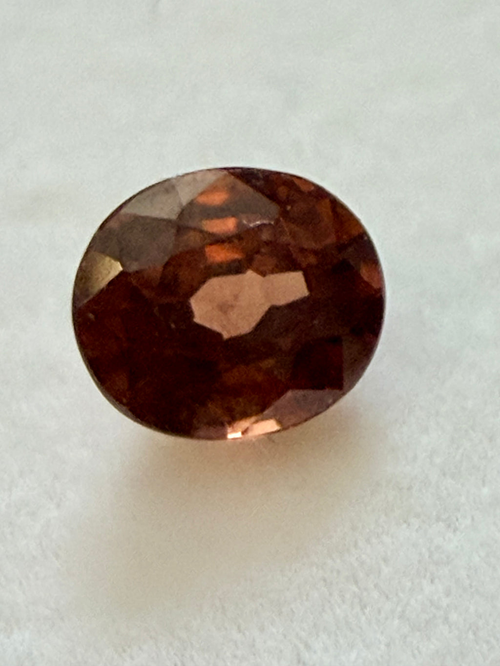 Natural Pink Zircon Oval 6x5.1mm 1.08cts