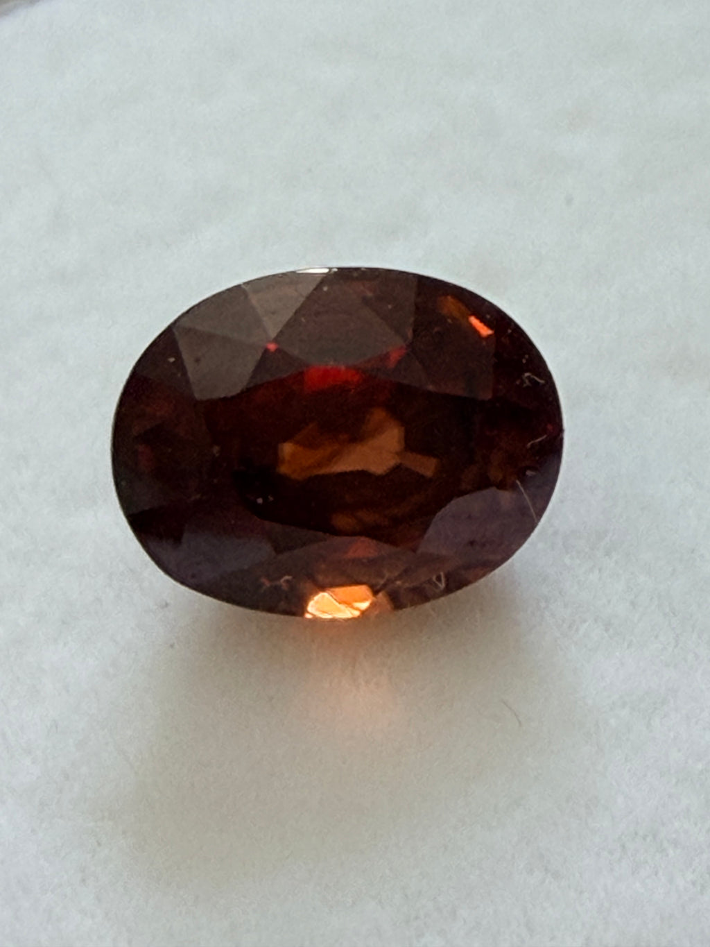 Natural Pink Zircon Oval 6.8x5.2mm 1.41cts