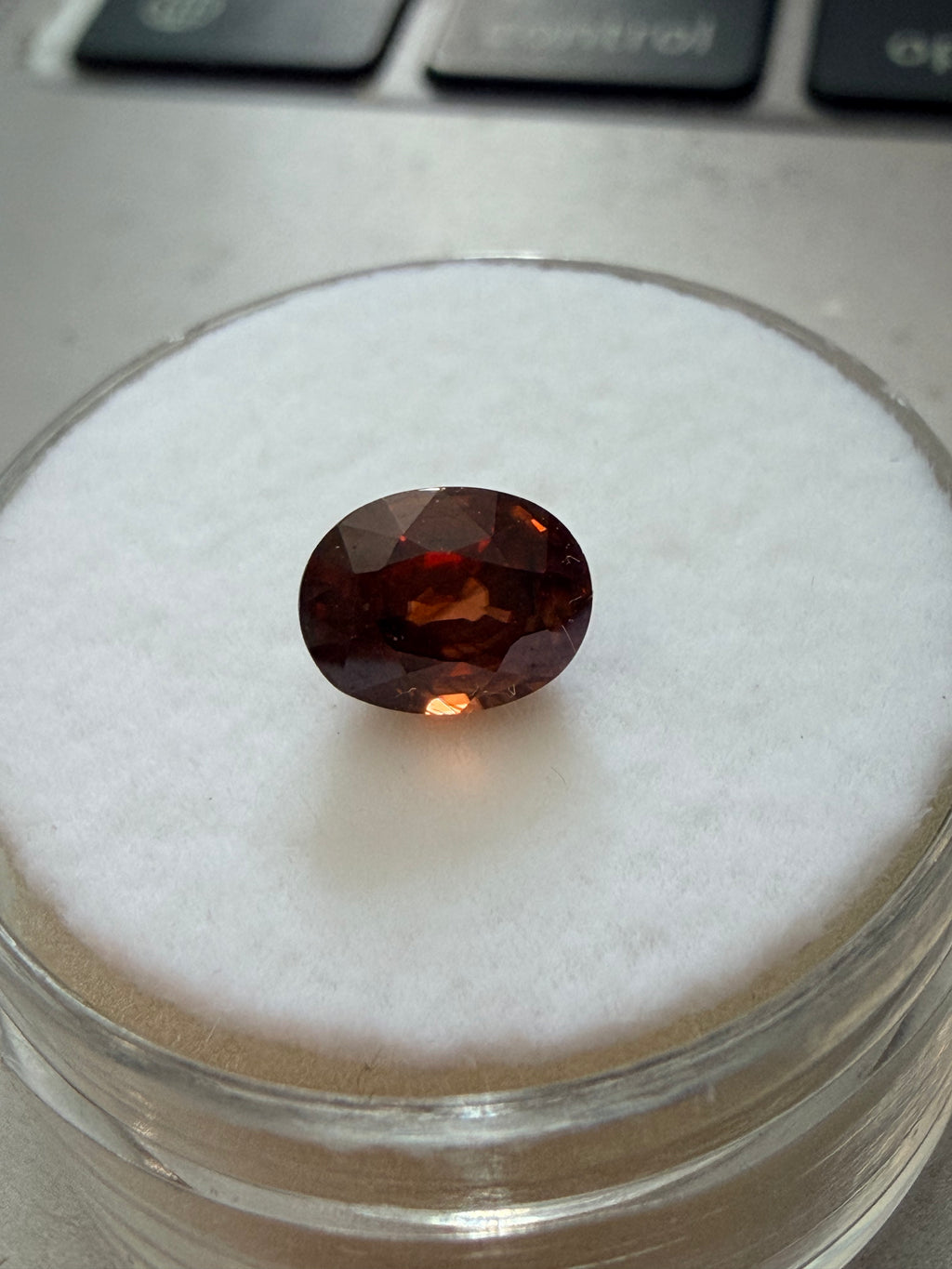 Natural Pink Zircon Oval 6.8x5.2mm 1.41cts