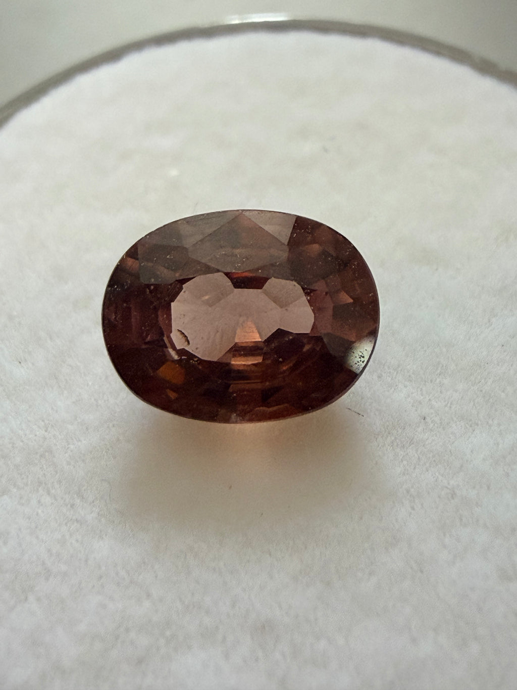Natural Pink Zircon Oval 7.7x5.9mm 1.52cts
