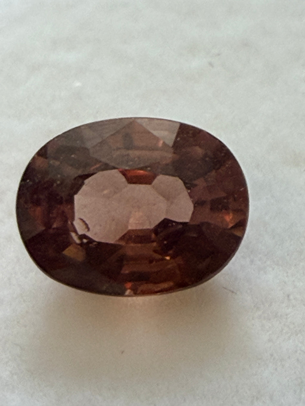 Natural Pink Zircon Oval 7.7x5.9mm 1.52cts