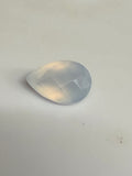 Chalcedony Pear Checkerboard Cut 12x8mm