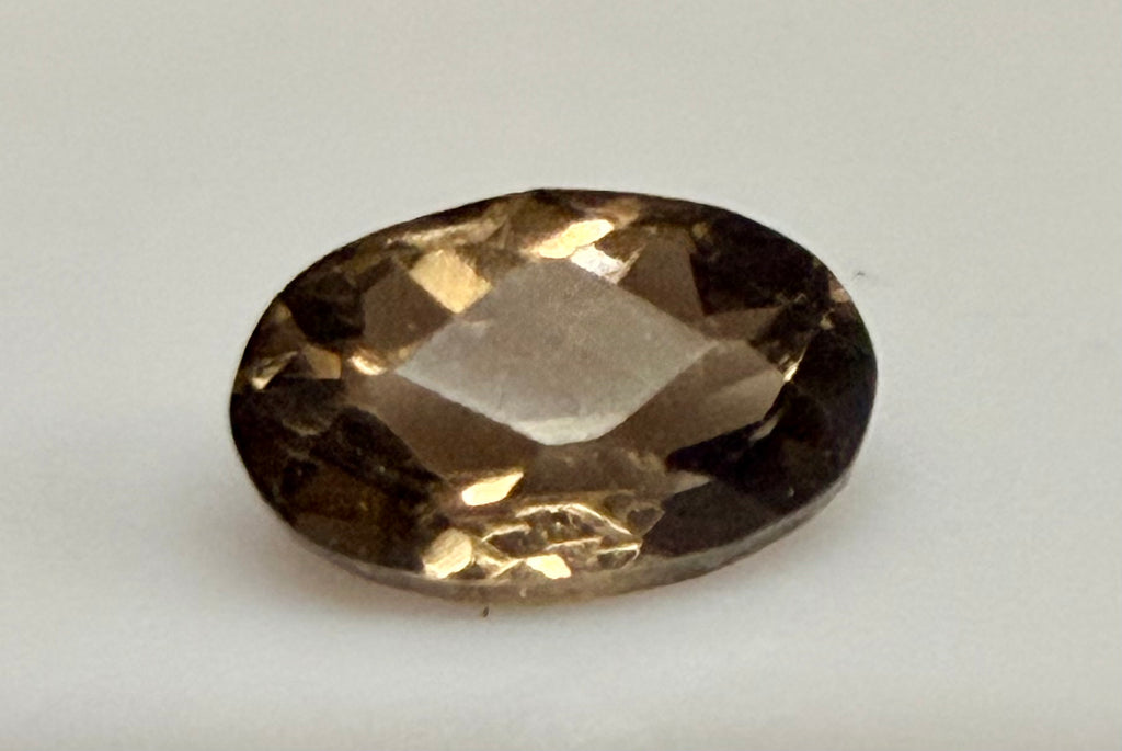 Smoky Quartz Oval Checkerboard Cut 5x3mm
