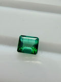 Natural Green Tourmaline Emerald Cut 0.84ct 5.6x4.9mm