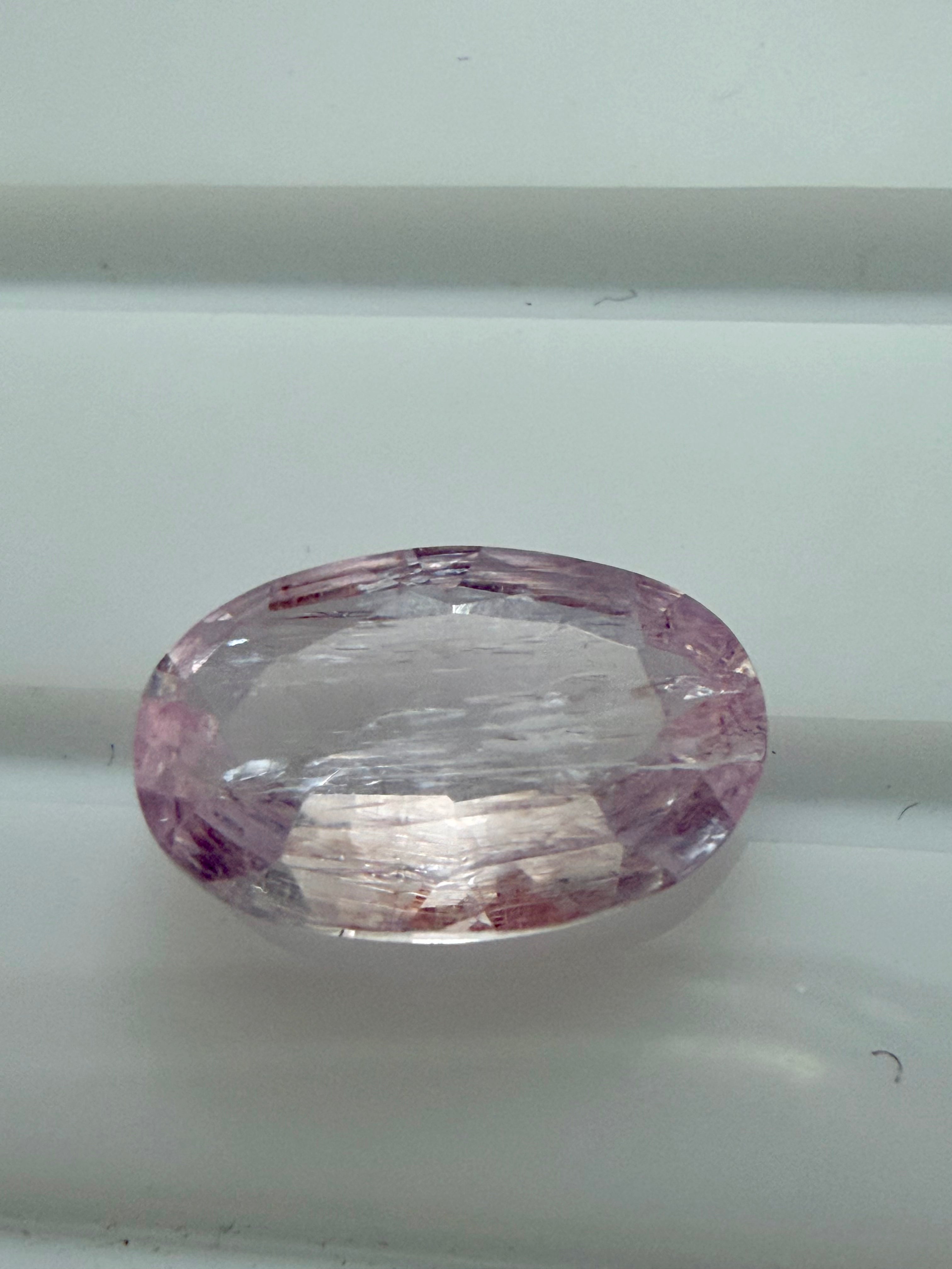 Natural Pink Topaz Oval 12.4x8mm 2.96ct