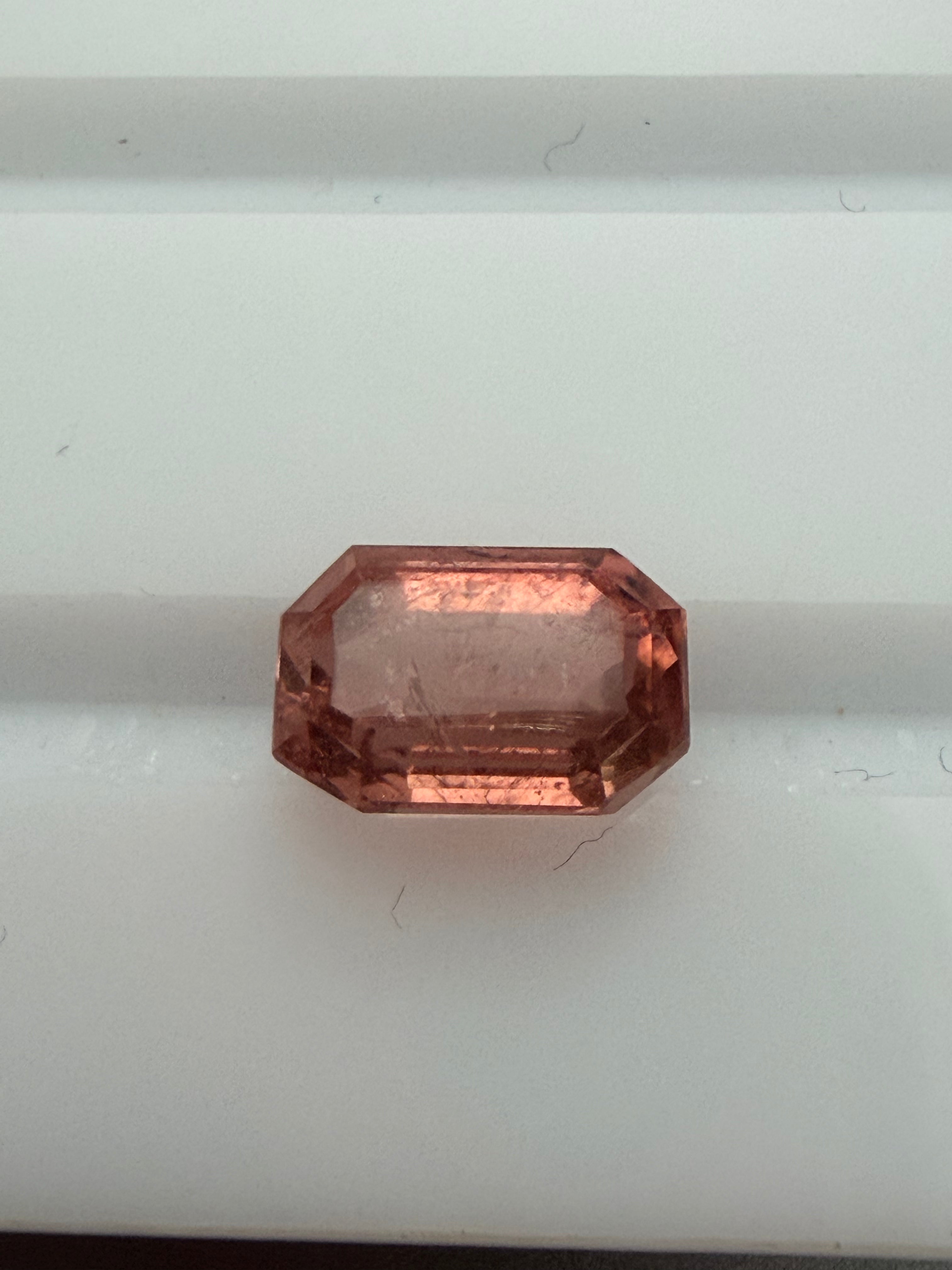 Pink Tourmaline Ken Cut Octagon 7.5x4.7mm 2.07ct