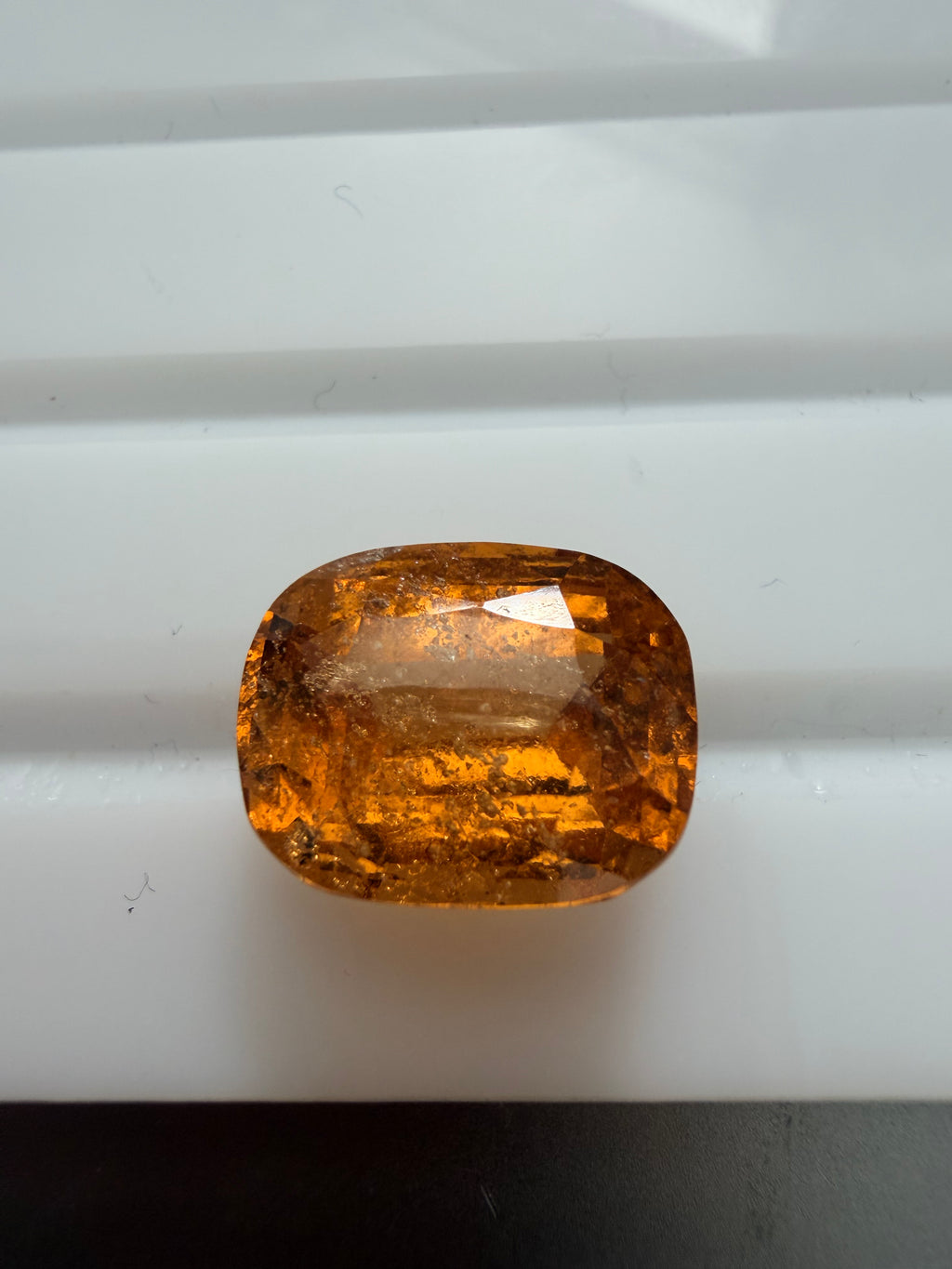Orange Garnet Ken Cut 13.4x10.5mm 9.82ct