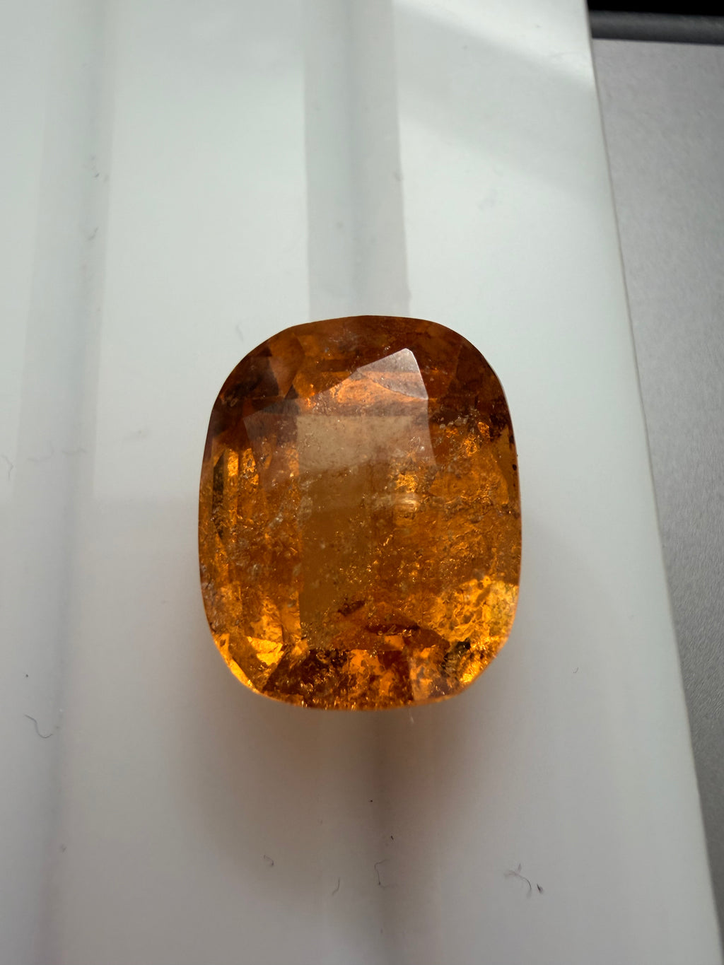 Orange Garnet Ken Cut 13.4x10.5mm 9.82ct