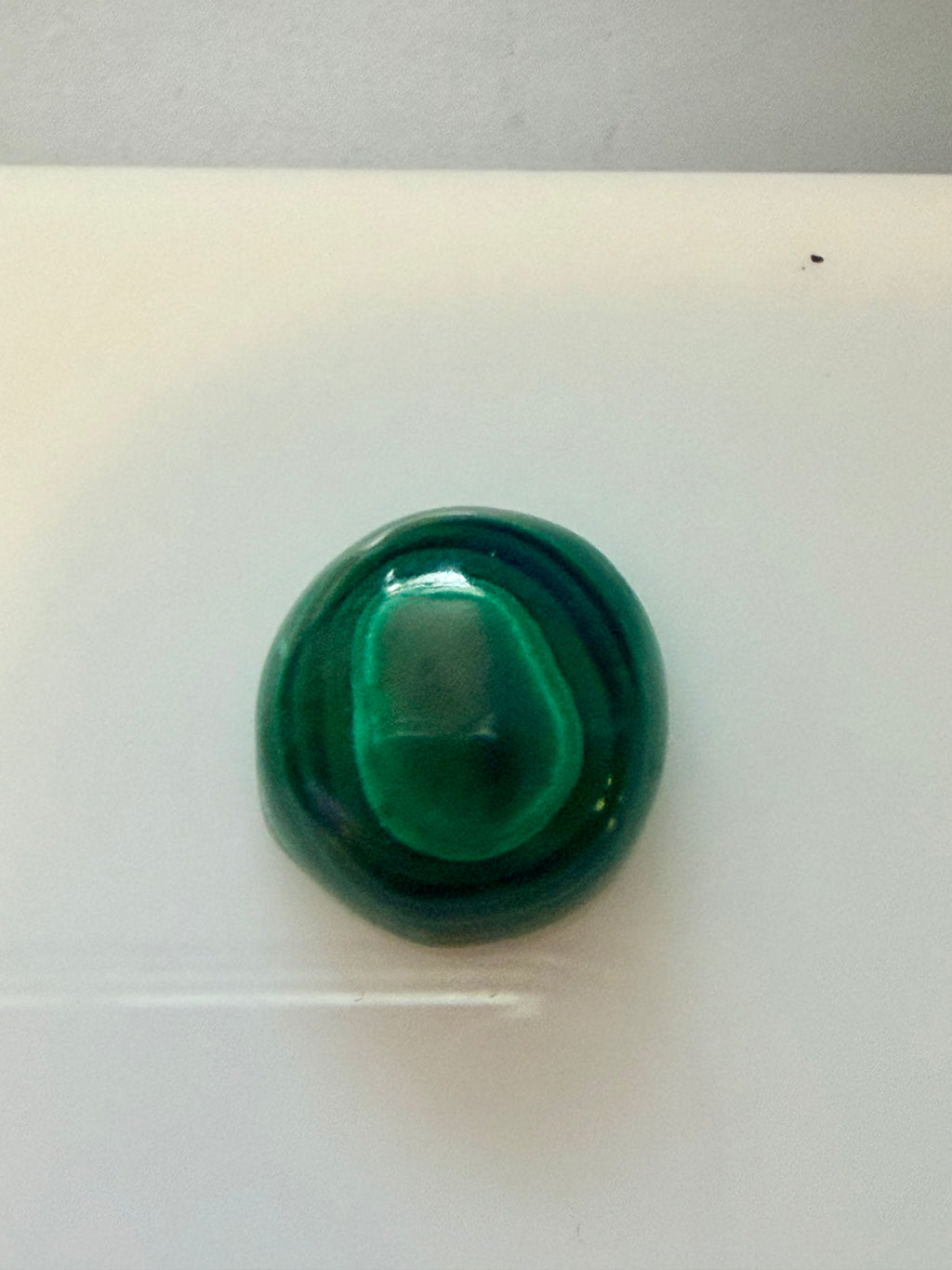 Malachite Bulls Eye 15.8mmx14.8mm 22.34cts