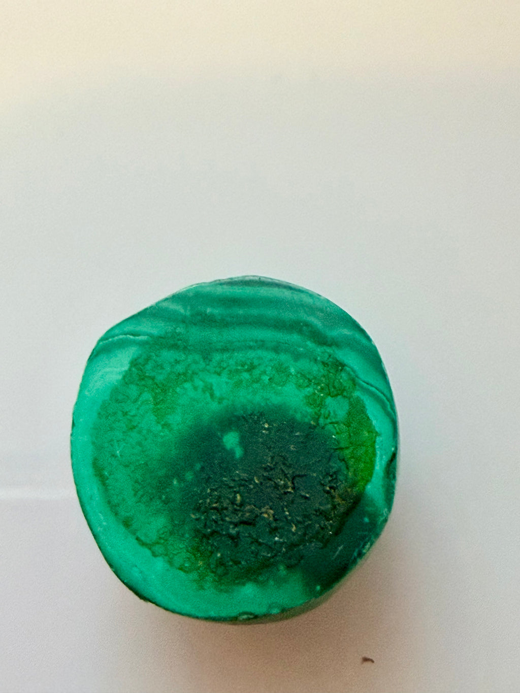 Malachite Bulls Eye 15.8mmx14.8mm 22.34cts