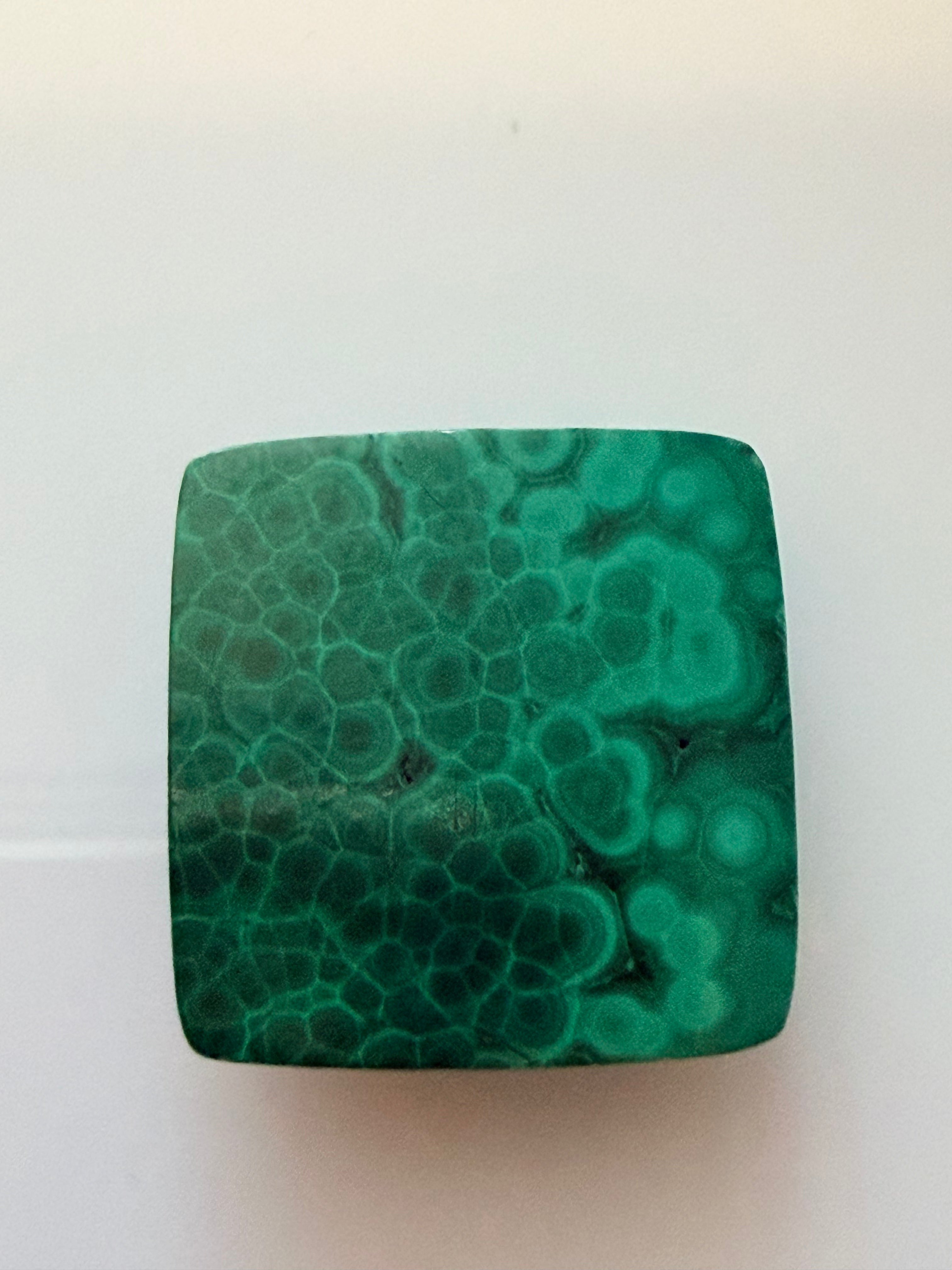 Malachite Square 15.6x15mm 13.56cts