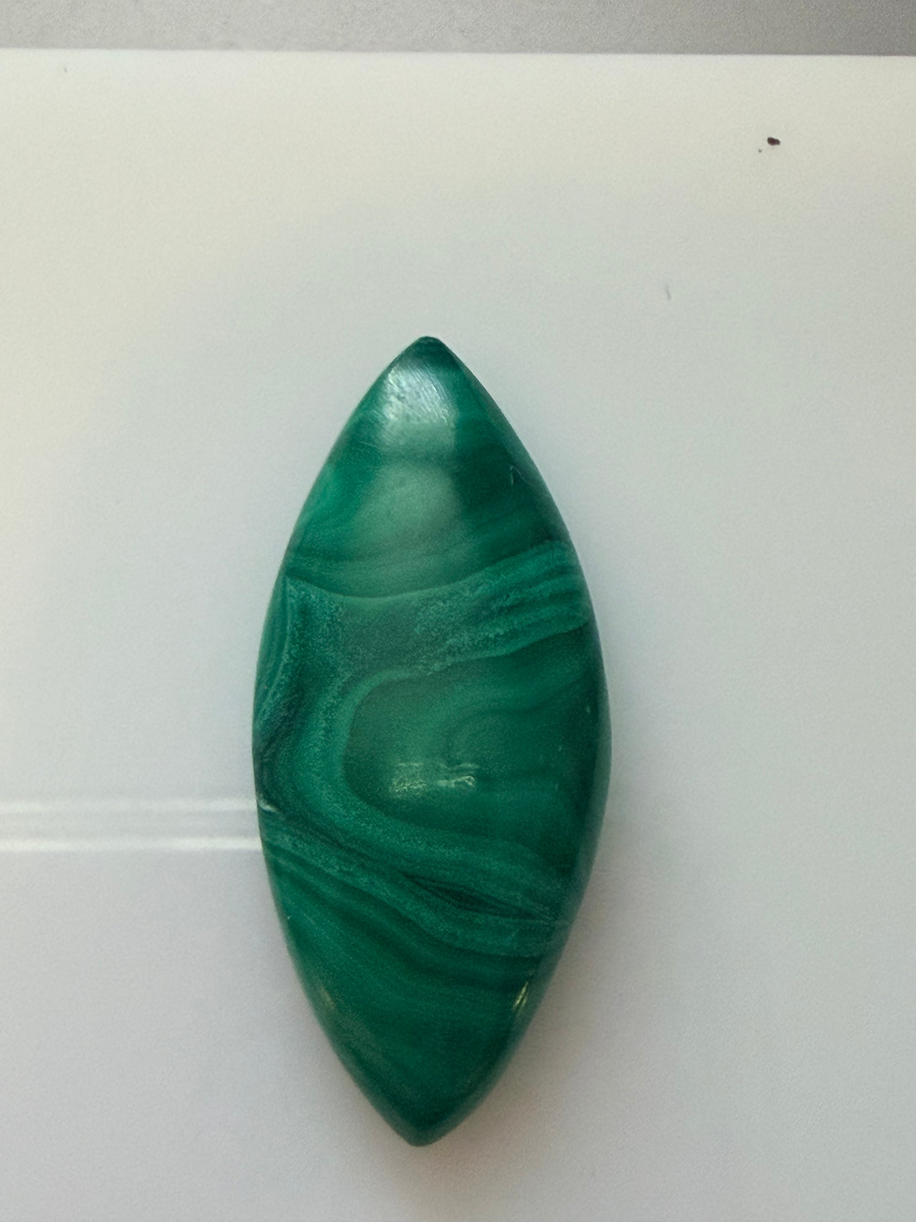 Malachite Marquise 29.8x13mm 19.96cts