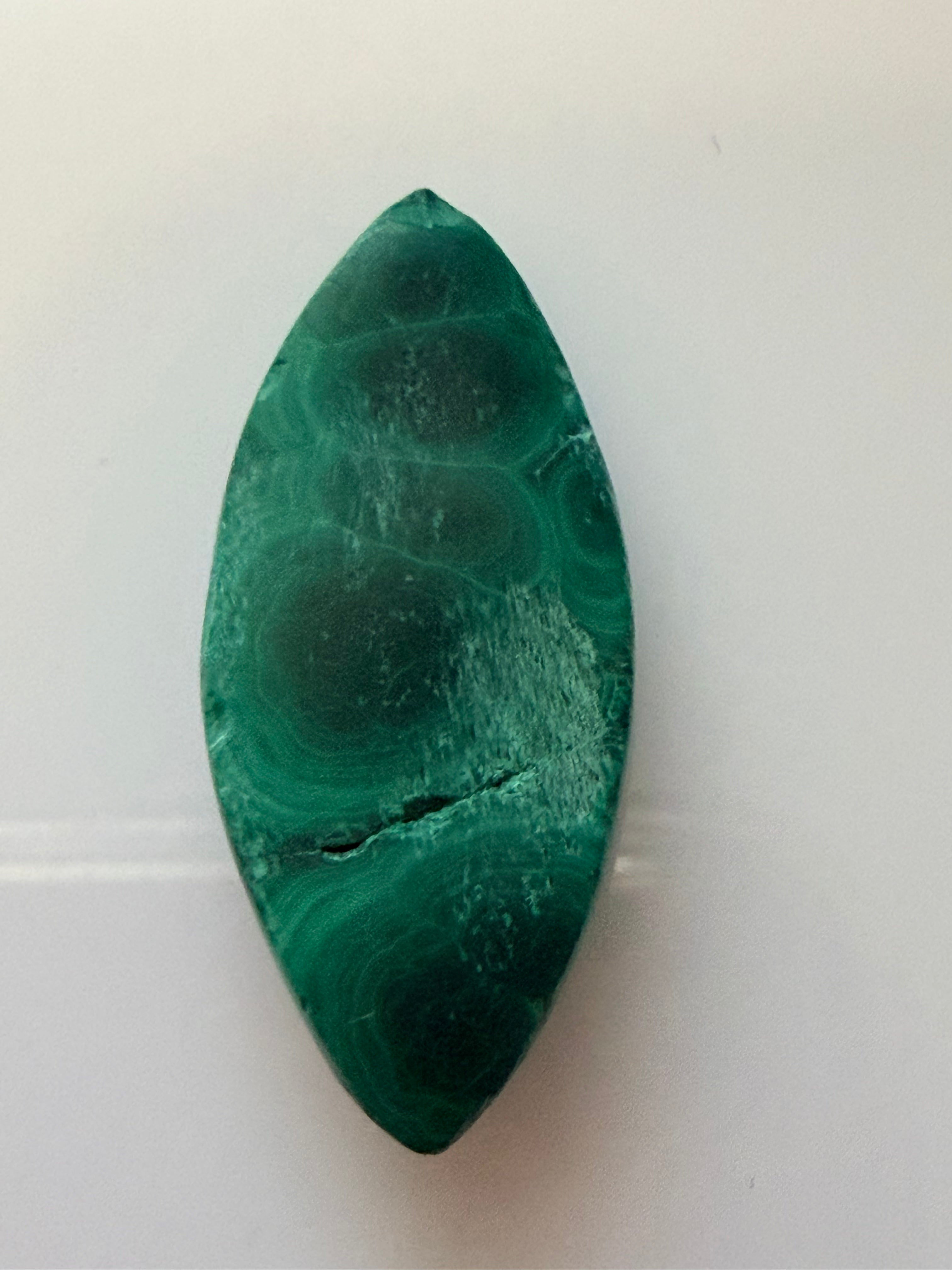 Malachite Marquise 29.8x13mm 19.96cts