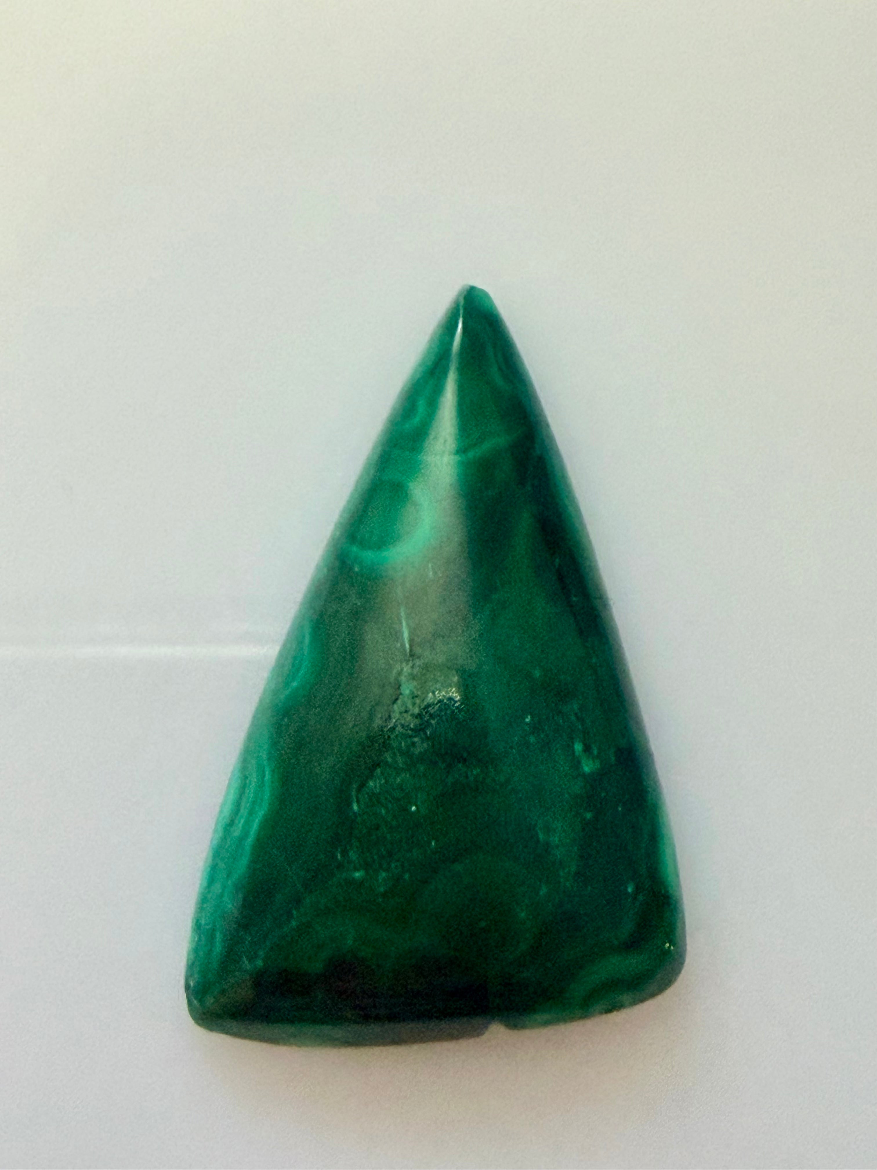 Malachite Triangle 29x18mm 20.88cts