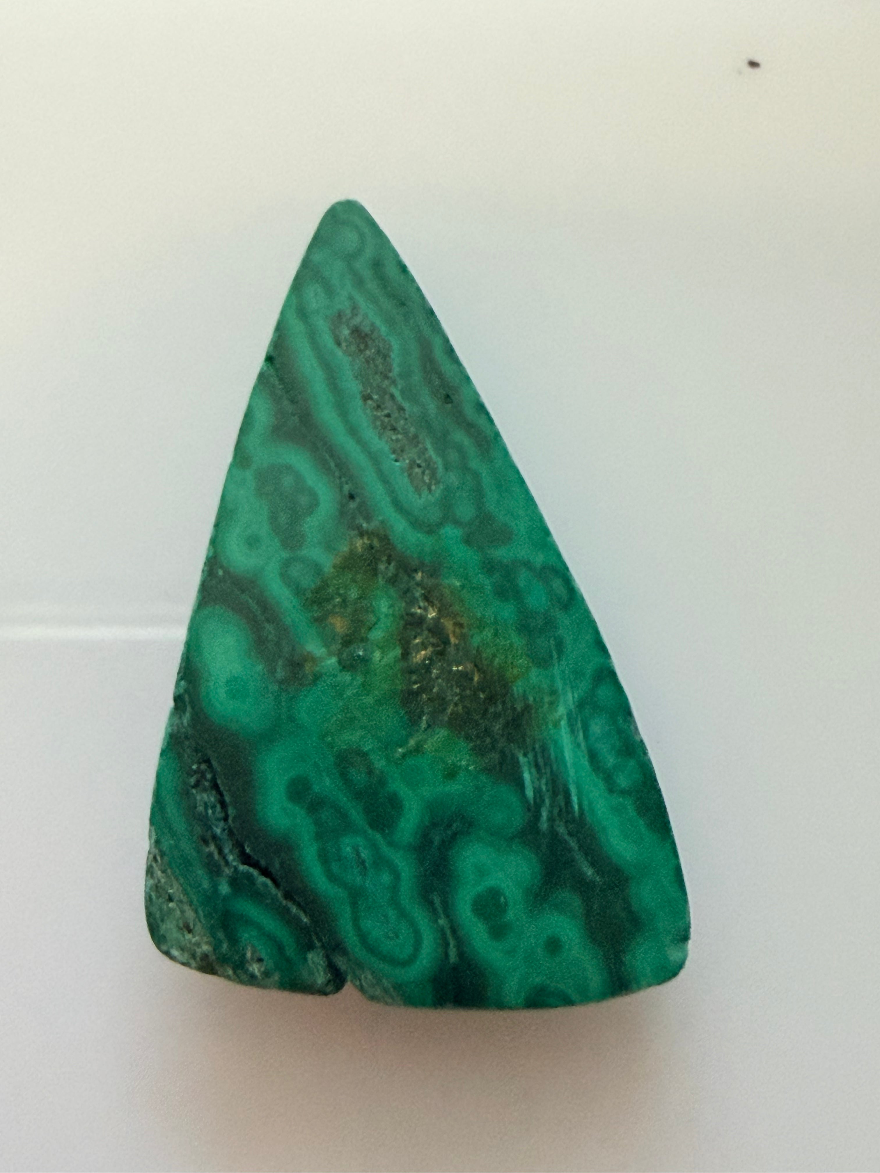 Malachite Triangle 29x18mm 20.88cts