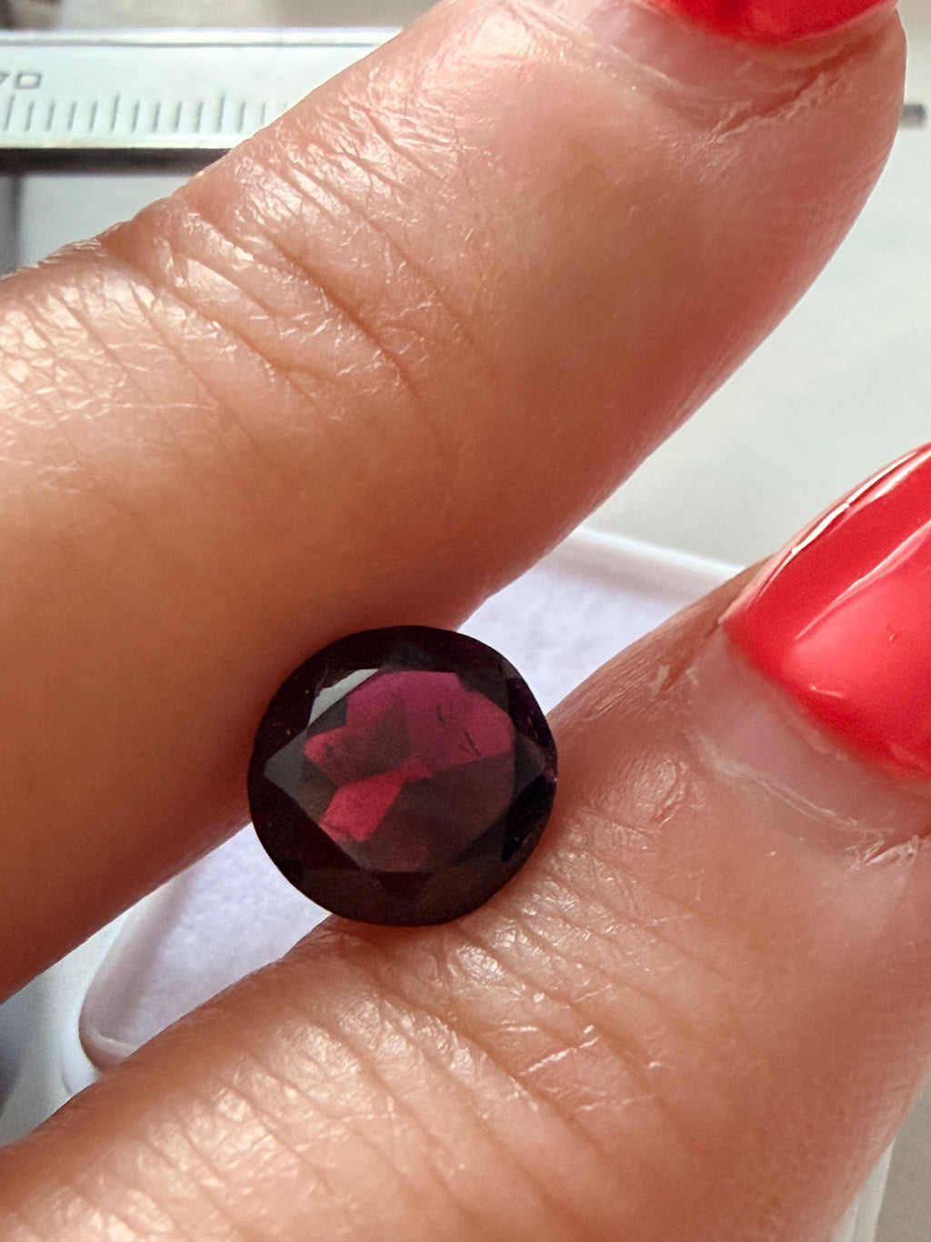 Garnet Deep Red Pyrope 9mm Round 3.07cts
