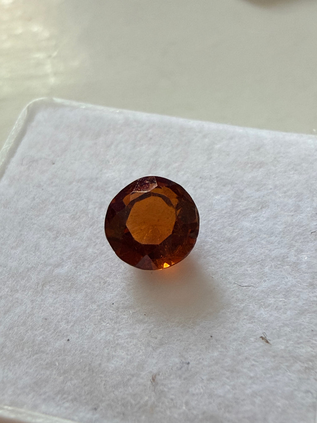 Garnet Hessonite 6.4mm Round 1.16cts
