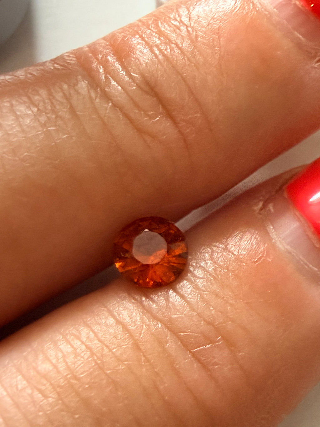 Garnet Hessonite 5.8mm Round 0.77ct
