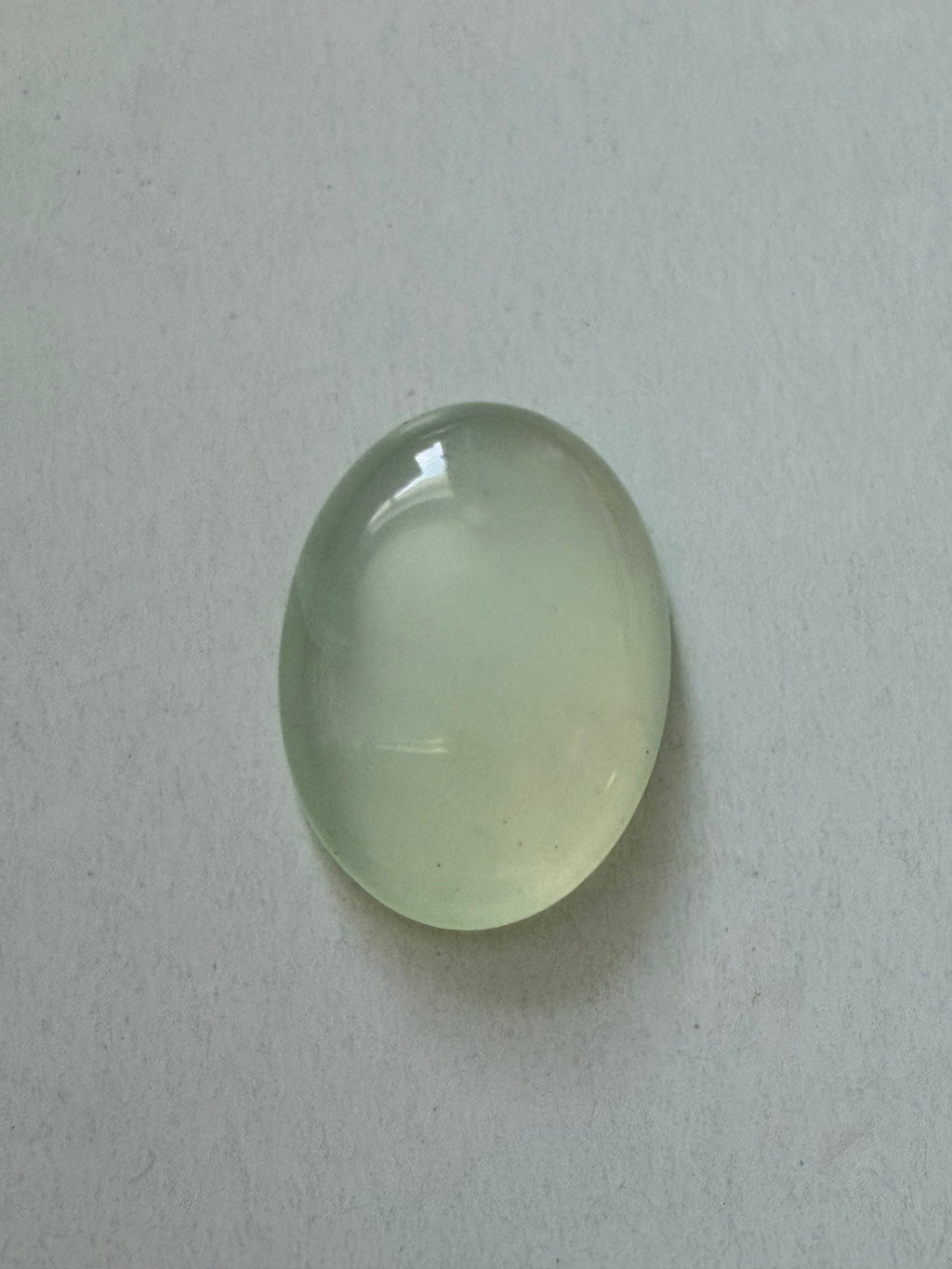 Natural Prehnite Oval 18x13mm 7.54cts – Apple Green