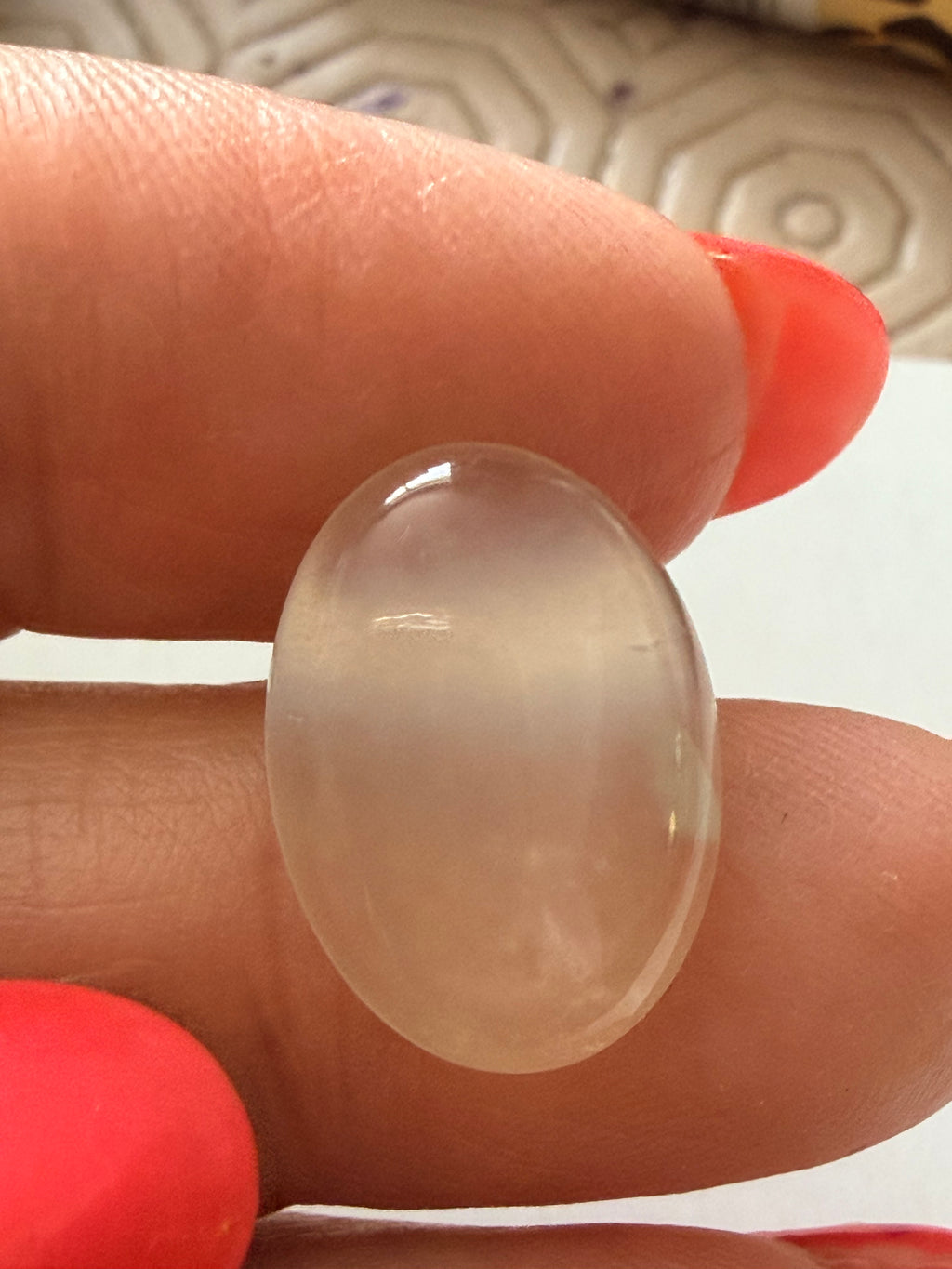 Natural Prehnite Oval 18x13mm 7.54cts – Apple Green