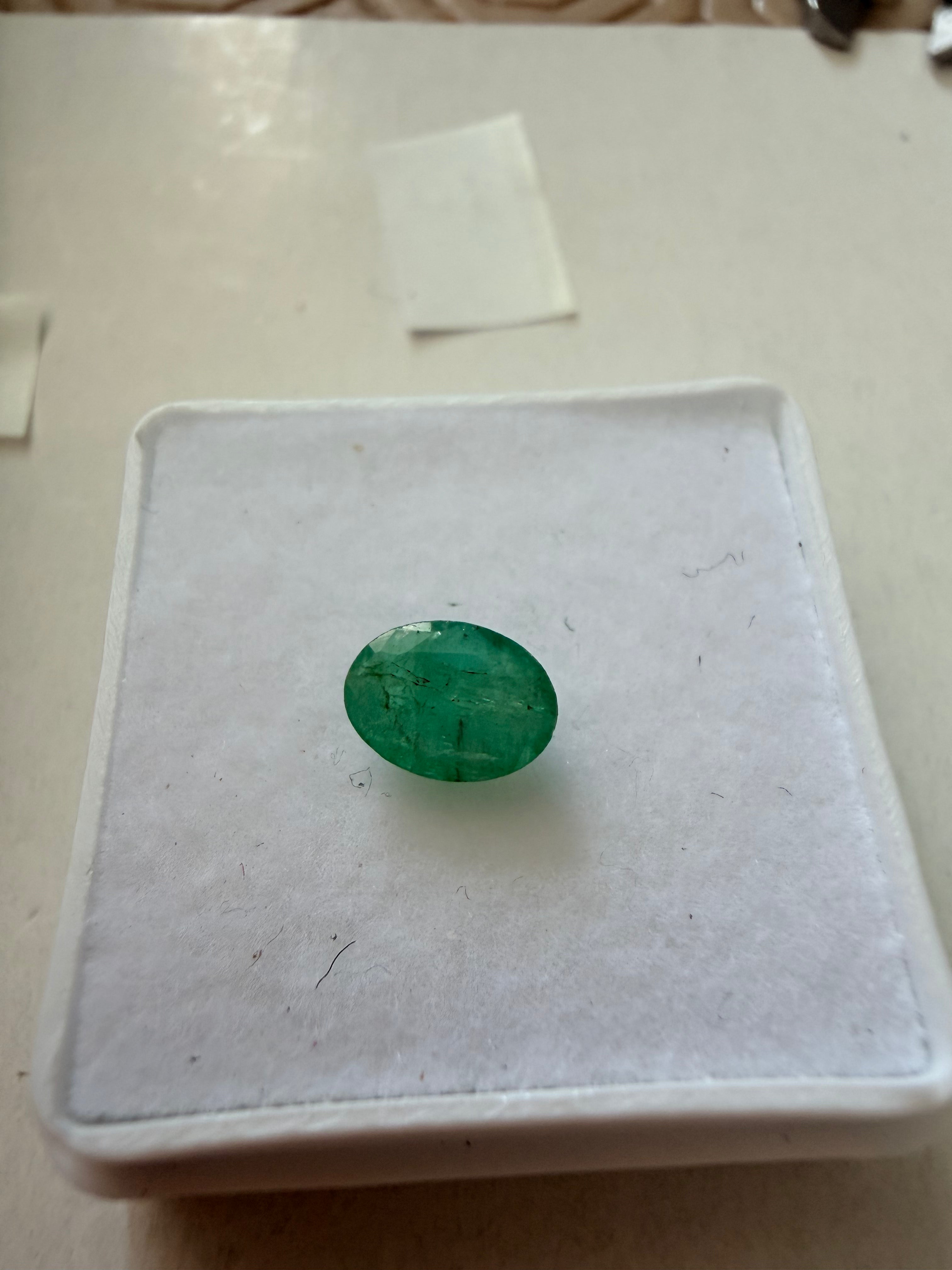 Natural Emerald 7x5mm 0.72cts – Mid Green